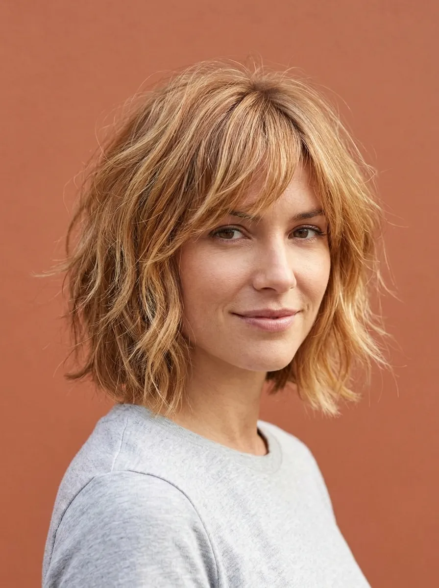 24 Shaggy Bob Hairstyles for Fine Hair That Add Volume 9 24 Shaggy Bob Hairstyles for Fine Hair That Add Volume