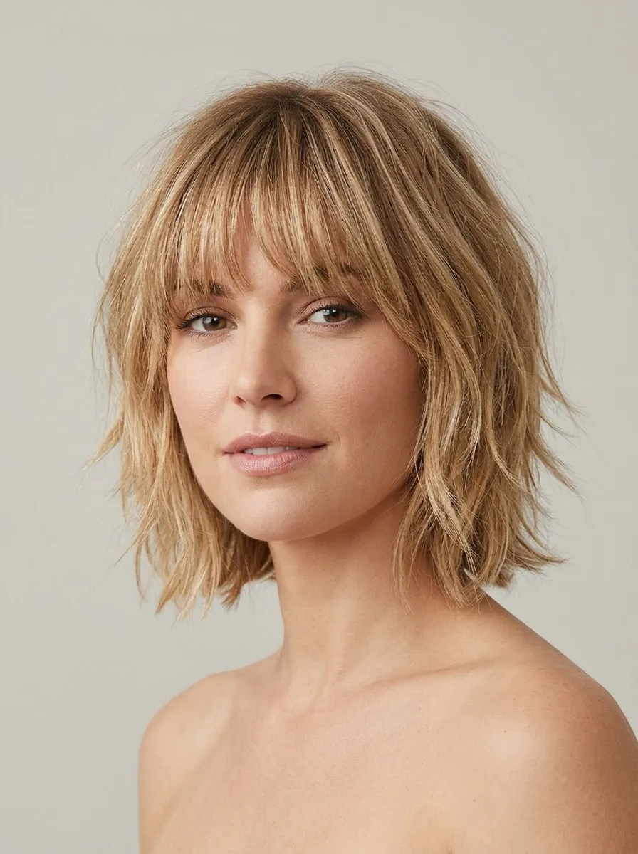 24 Shaggy Bob Hairstyles for Fine Hair That Add Volume 10 24 Shaggy Bob Hairstyles for Fine Hair That Add Volume
