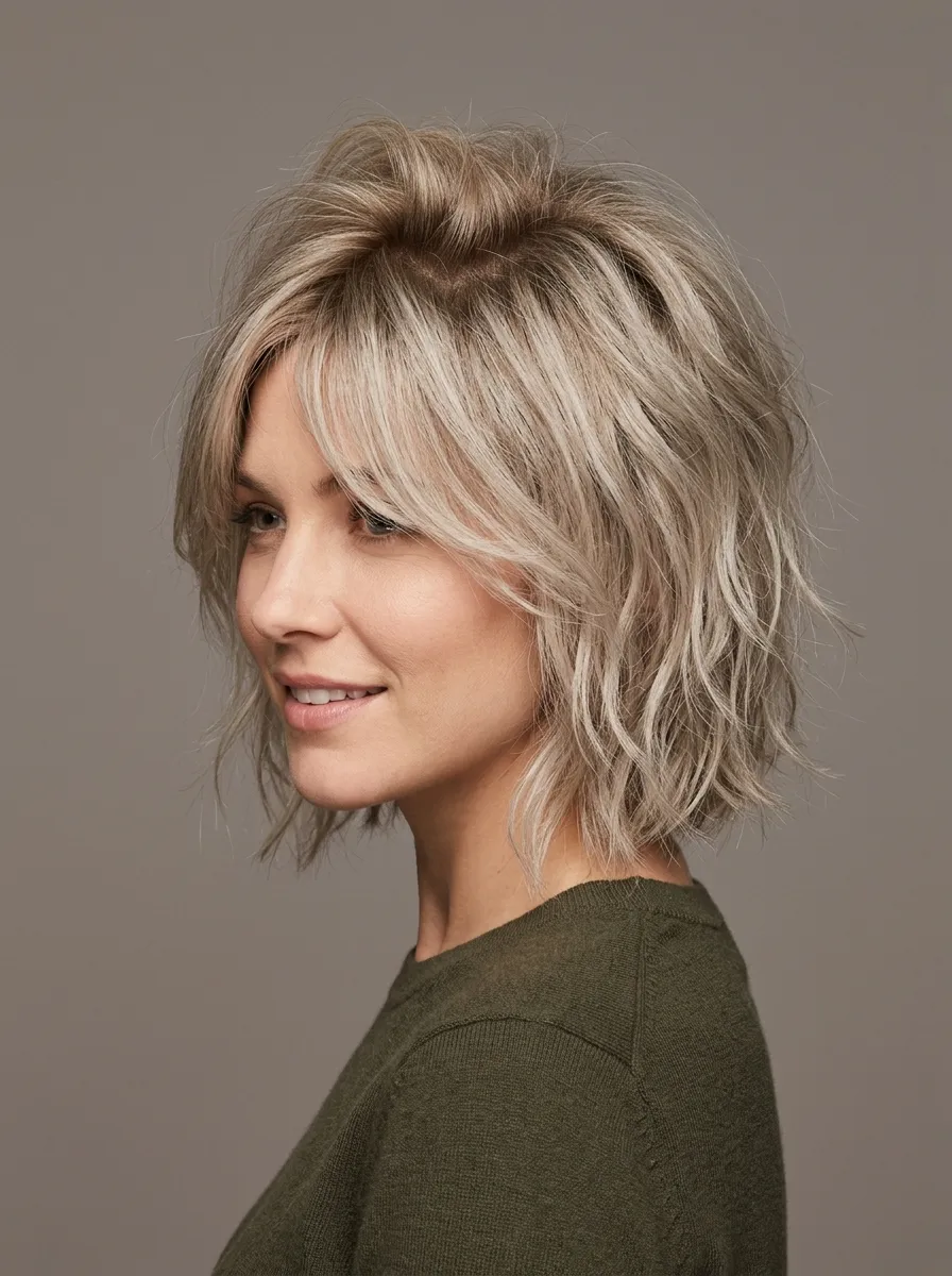 24 Shaggy Bob Hairstyles for Fine Hair That Add Volume 22 24 Shaggy Bob Hairstyles for Fine Hair That Add Volume