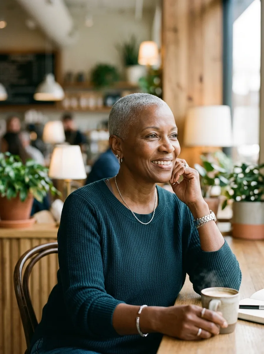 19 Bold & Chic Shaved Hairstyles for Mature Black Women—Low-Maintenance Looks