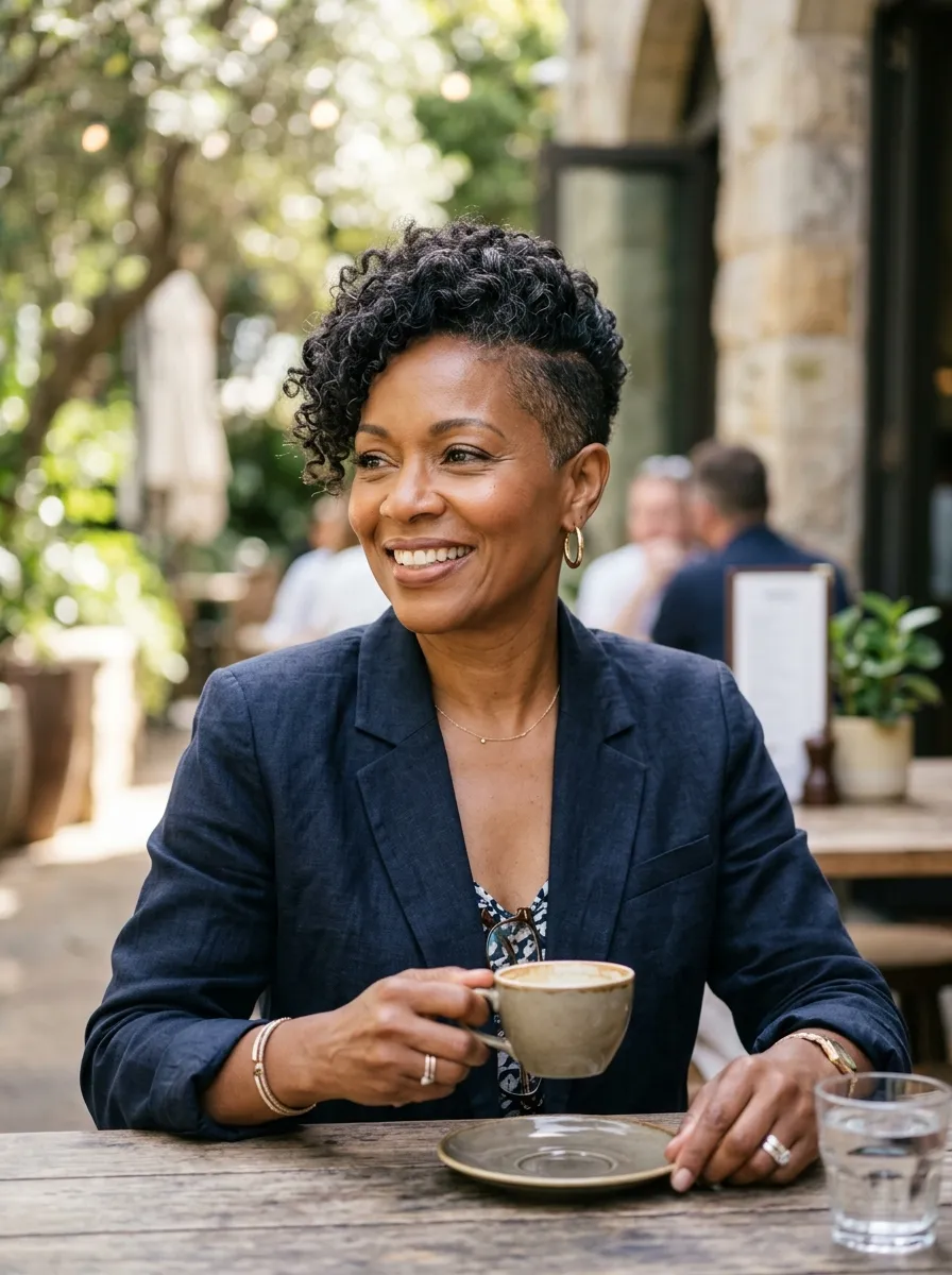 19 Bold & Chic Shaved Hairstyles for Mature Black Women—Low-Maintenance Looks