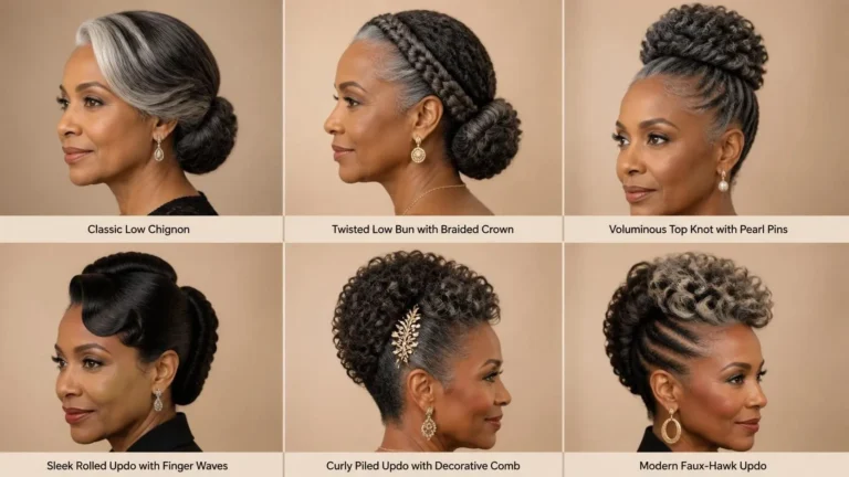 Elegant Updo Hairstyles for Black Women Over 50: Timeless Looks That Shine