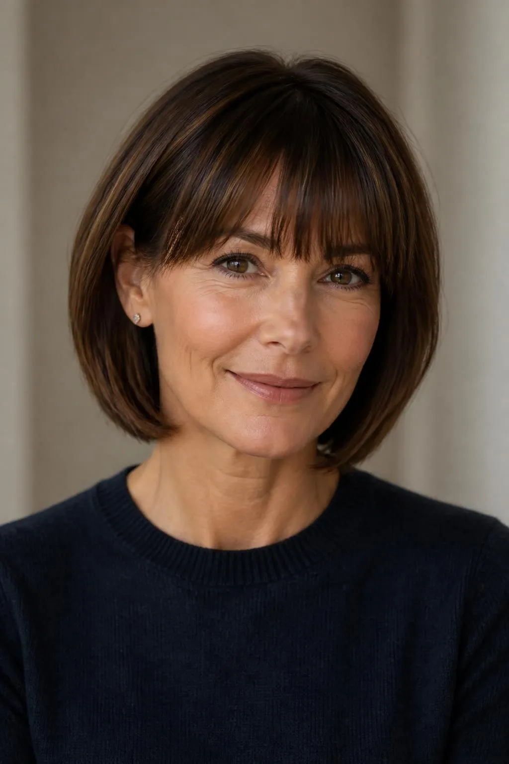 26 Modern Bangs Hairstyles for Women Over 40: Flattering Cuts for Every Face Shape 4 26 Modern Bangs Hairstyles for Women Over 40: Flattering Cuts for Every Face Shape