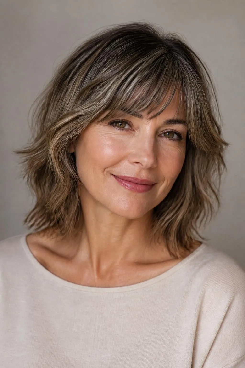 26 Modern Bangs Hairstyles for Women Over 40: Flattering Cuts for Every Face Shape 5 26 Modern Bangs Hairstyles for Women Over 40: Flattering Cuts for Every Face Shape