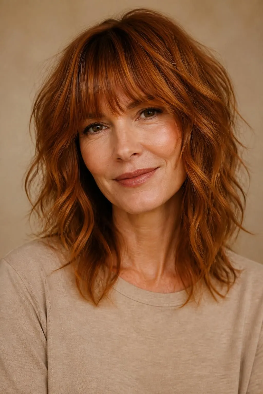 26 Modern Bangs Hairstyles for Women Over 40: Flattering Cuts for Every Face Shape 8 26 Modern Bangs Hairstyles for Women Over 40: Flattering Cuts for Every Face Shape