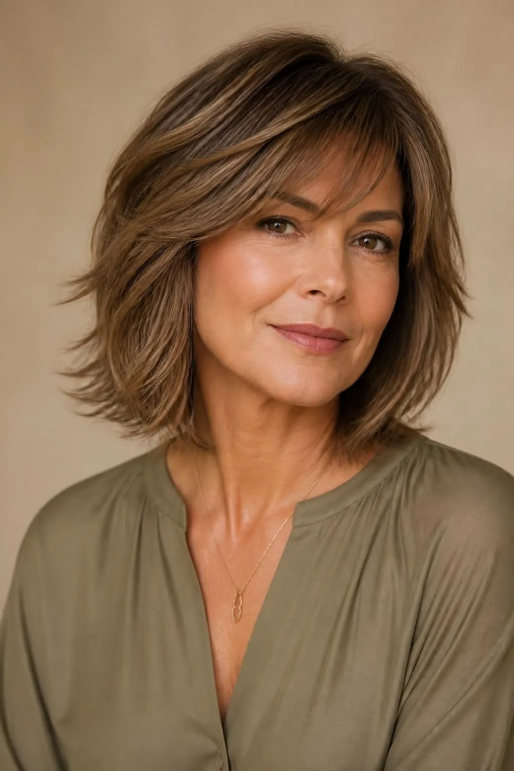 26 Modern Bangs Hairstyles for Women Over 40: Flattering Cuts for Every Face Shape 10 26 Modern Bangs Hairstyles for Women Over 40: Flattering Cuts for Every Face Shape