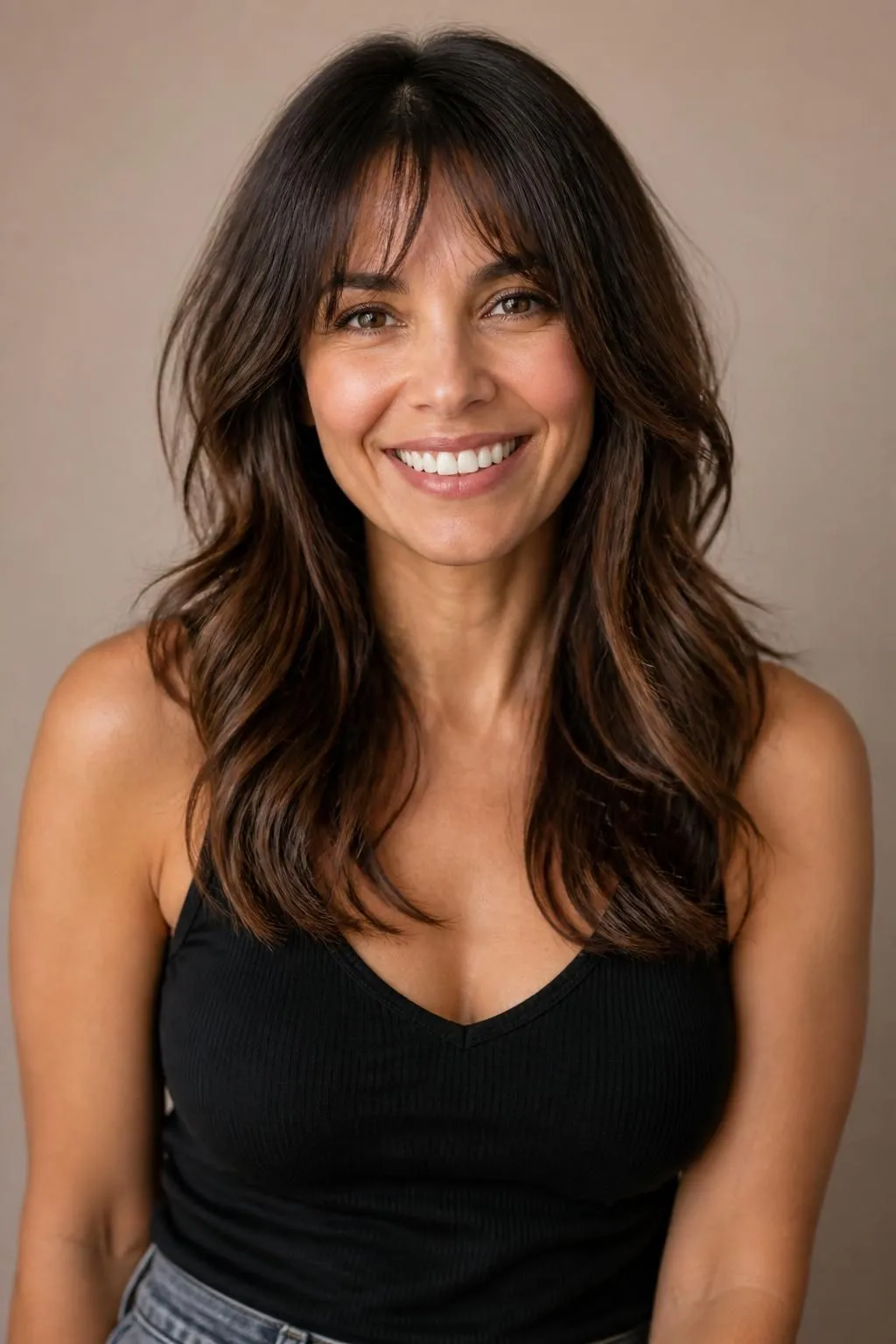 26 Modern Bangs Hairstyles for Women Over 40: Flattering Cuts for Every Face Shape 12 26 Modern Bangs Hairstyles for Women Over 40: Flattering Cuts for Every Face Shape