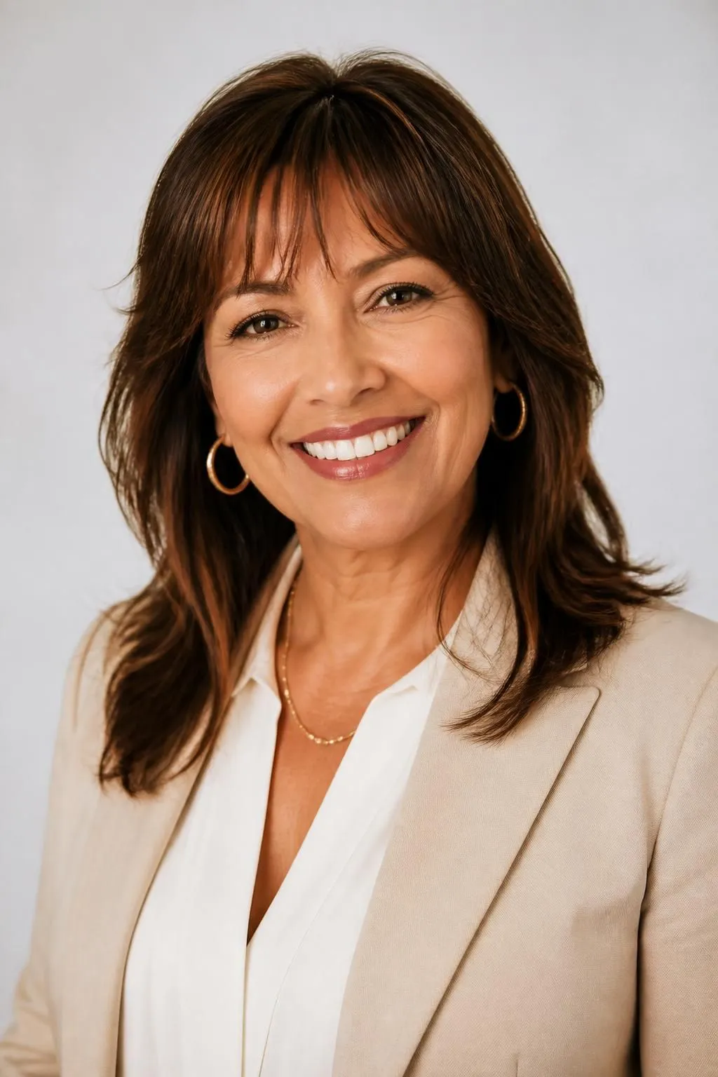 26 Modern Bangs Hairstyles for Women Over 40: Flattering Cuts for Every Face Shape 13 26 Modern Bangs Hairstyles for Women Over 40: Flattering Cuts for Every Face Shape
