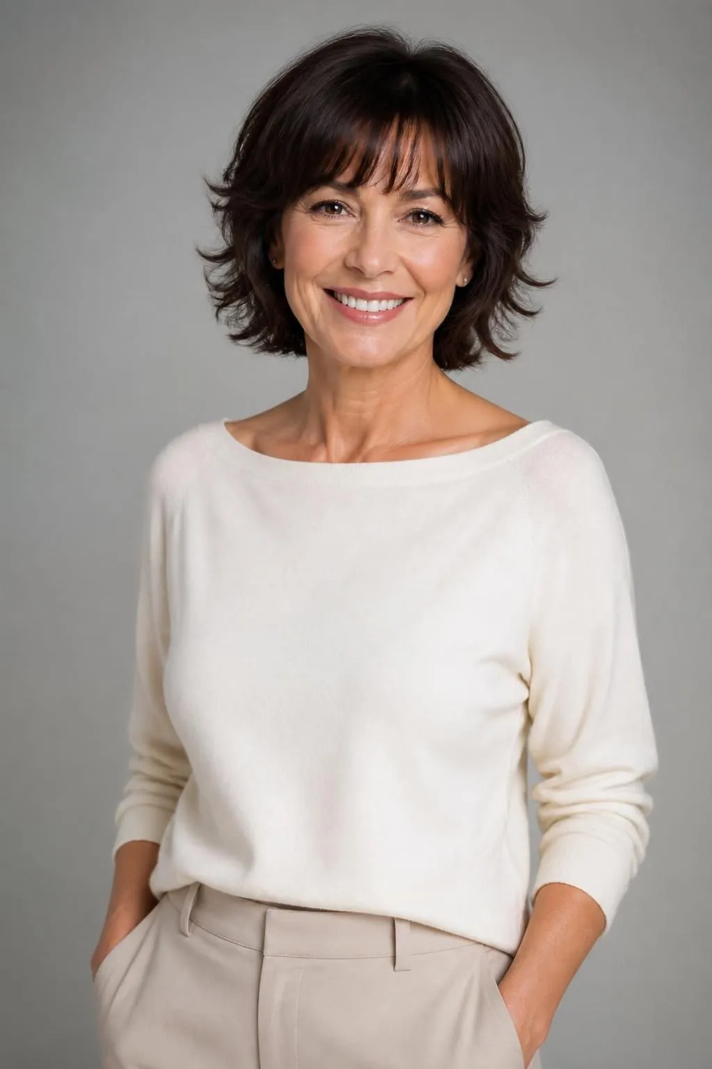 26 Modern Bangs Hairstyles for Women Over 40: Flattering Cuts for Every Face Shape 22 26 Modern Bangs Hairstyles for Women Over 40: Flattering Cuts for Every Face Shape