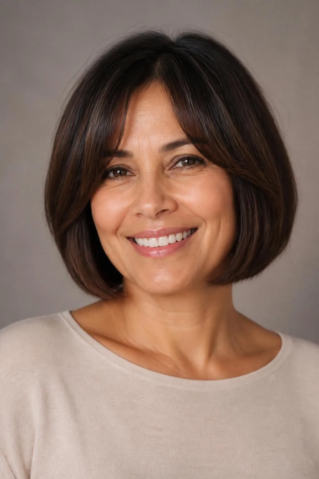26 Modern Bangs Hairstyles for Women Over 40: Flattering Cuts for Every Face Shape 24 26 Modern Bangs Hairstyles for Women Over 40: Flattering Cuts for Every Face Shape