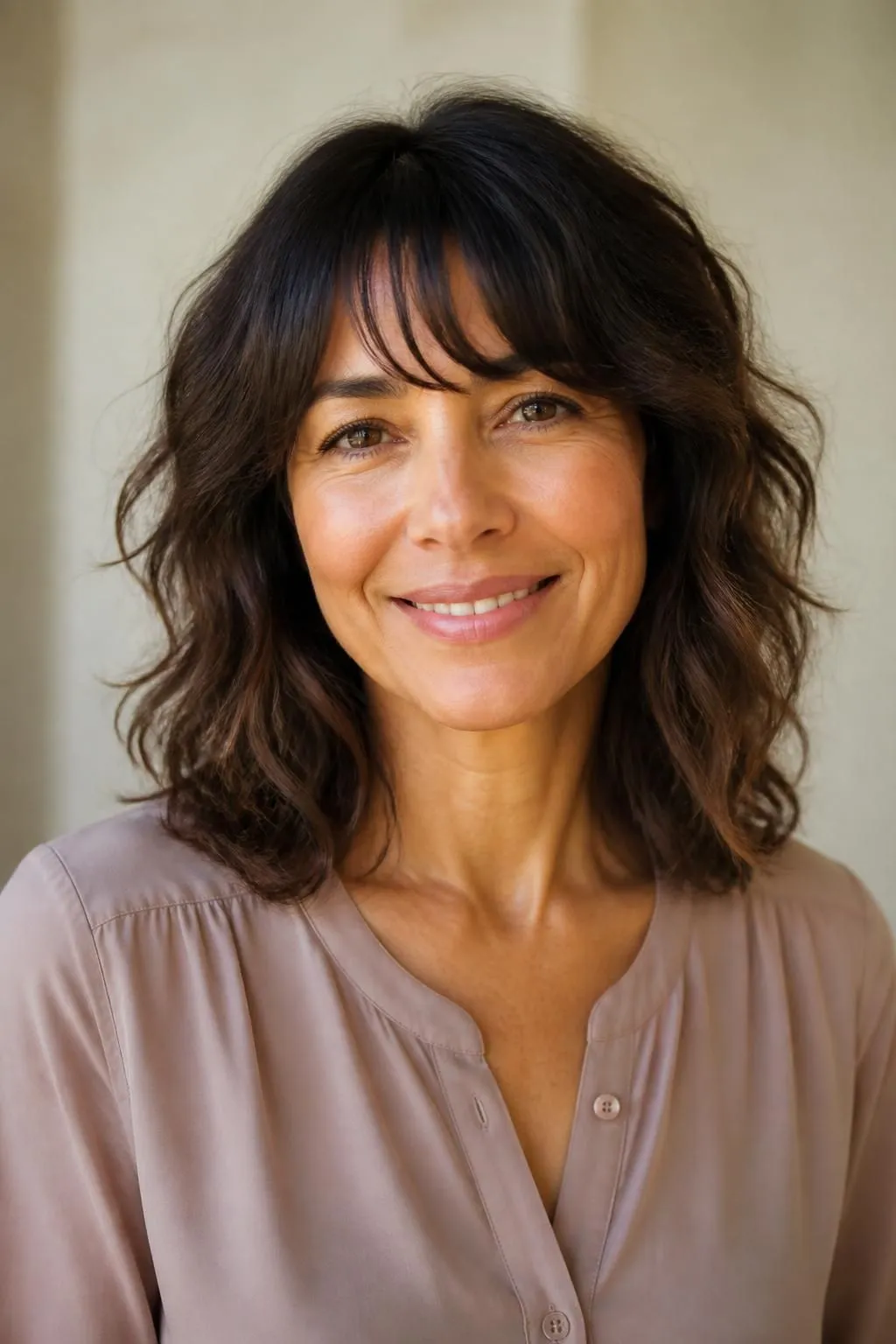 26 Modern Bangs Hairstyles for Women Over 40: Flattering Cuts for Every Face Shape 25 26 Modern Bangs Hairstyles for Women Over 40: Flattering Cuts for Every Face Shape