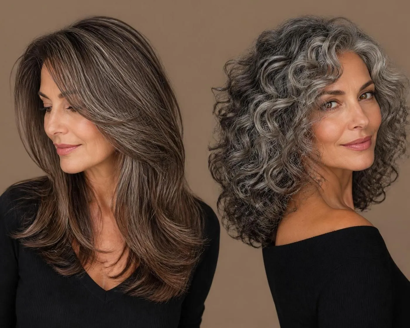23 Brown Hair with Silver Highlights Ideas 4 23 Brown Hair with Silver Highlights Ideas