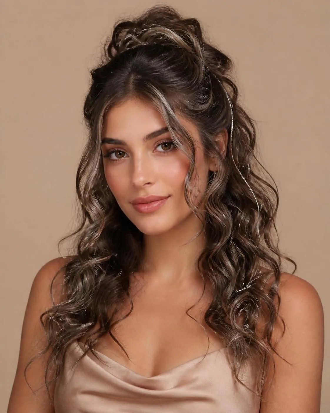 23 Brown Hair with Silver Highlights Ideas 7 23 Brown Hair with Silver Highlights Ideas