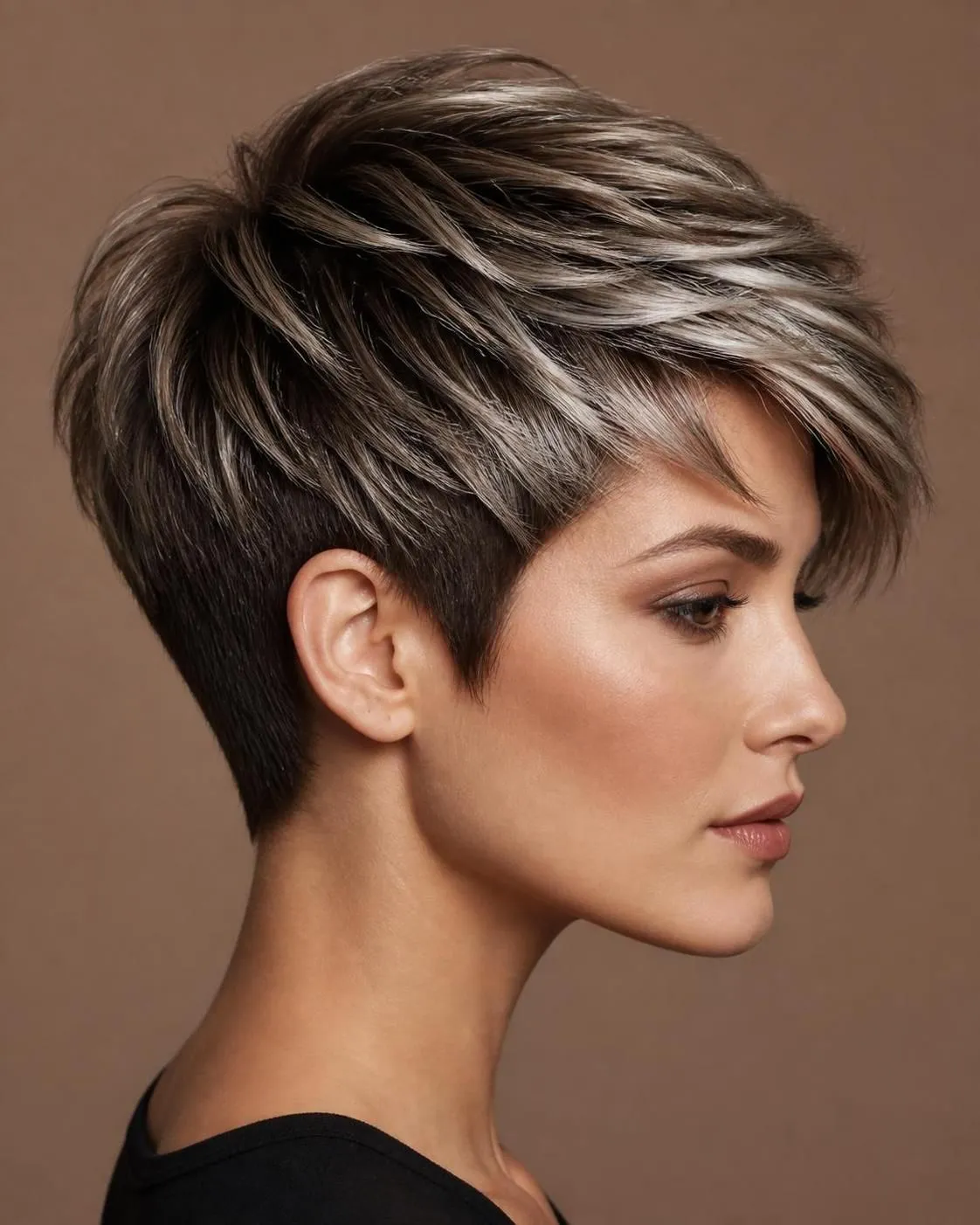 23 Brown Hair with Silver Highlights Ideas 10 23 Brown Hair with Silver Highlights Ideas