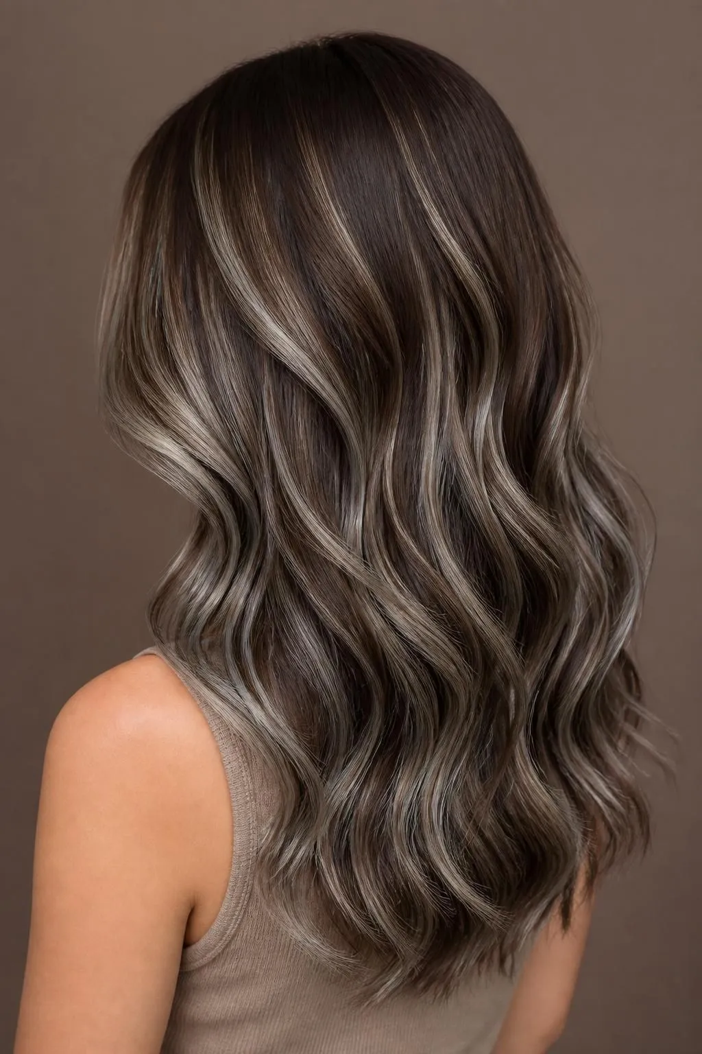 23 Brown Hair with Silver Highlights Ideas 20 23 Brown Hair with Silver Highlights Ideas