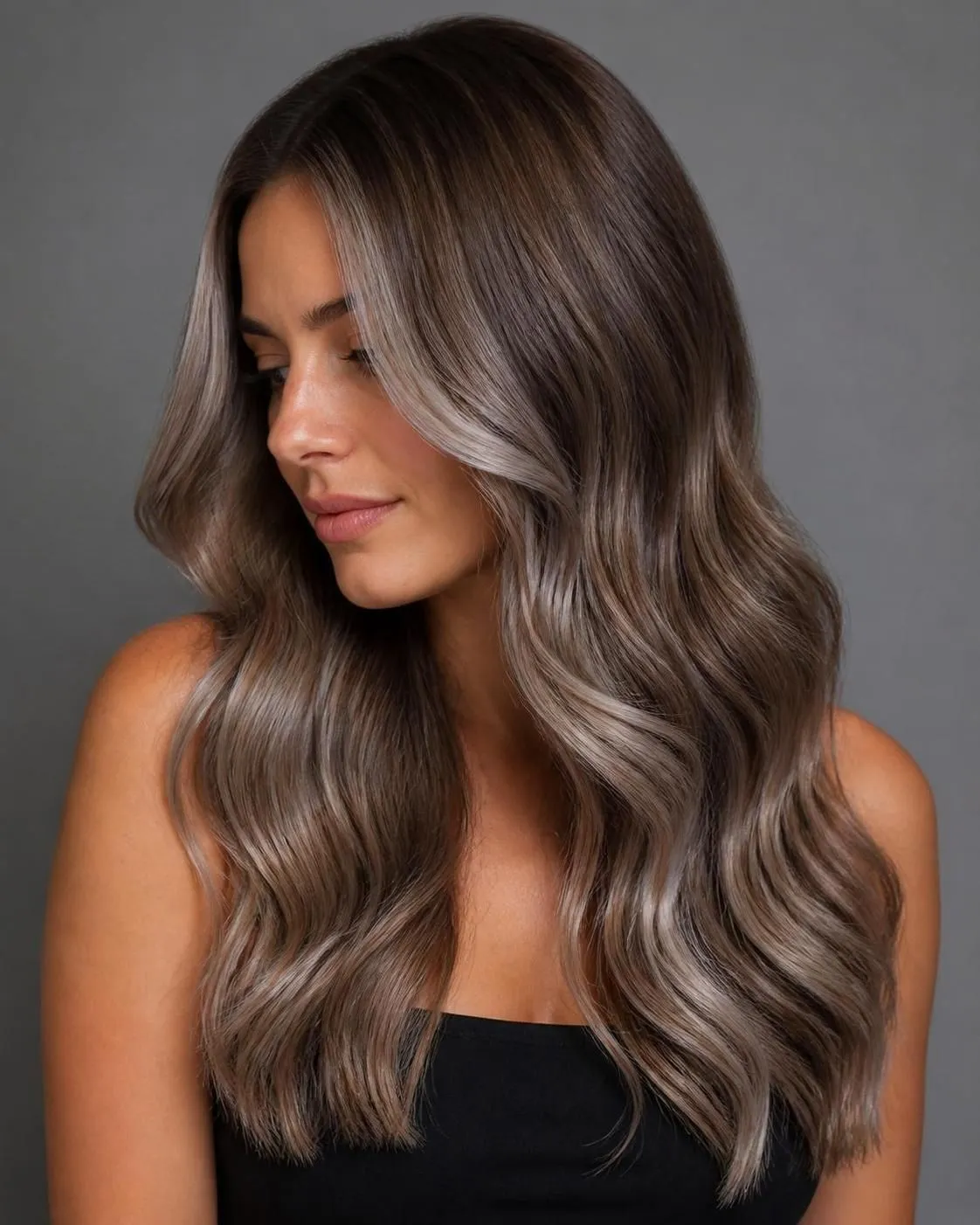 23 Brown Hair with Silver Highlights Ideas 22 23 Brown Hair with Silver Highlights Ideas