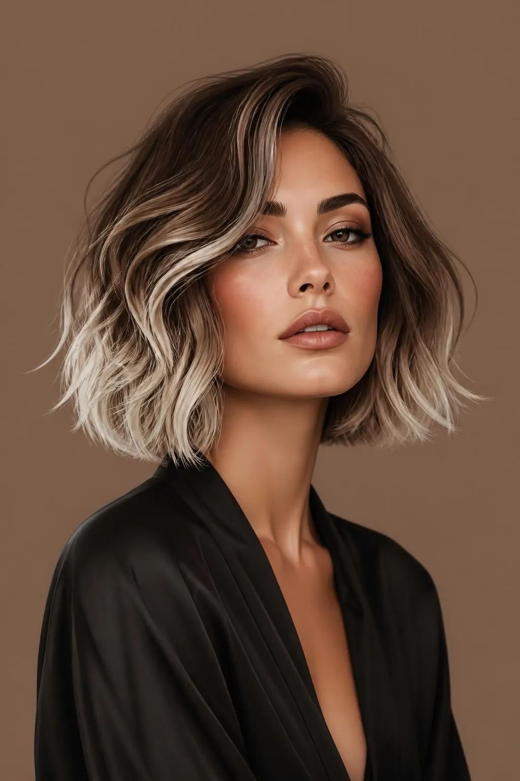 23 Brown Hair with Silver Highlights Ideas 23 23 Brown Hair with Silver Highlights Ideas
