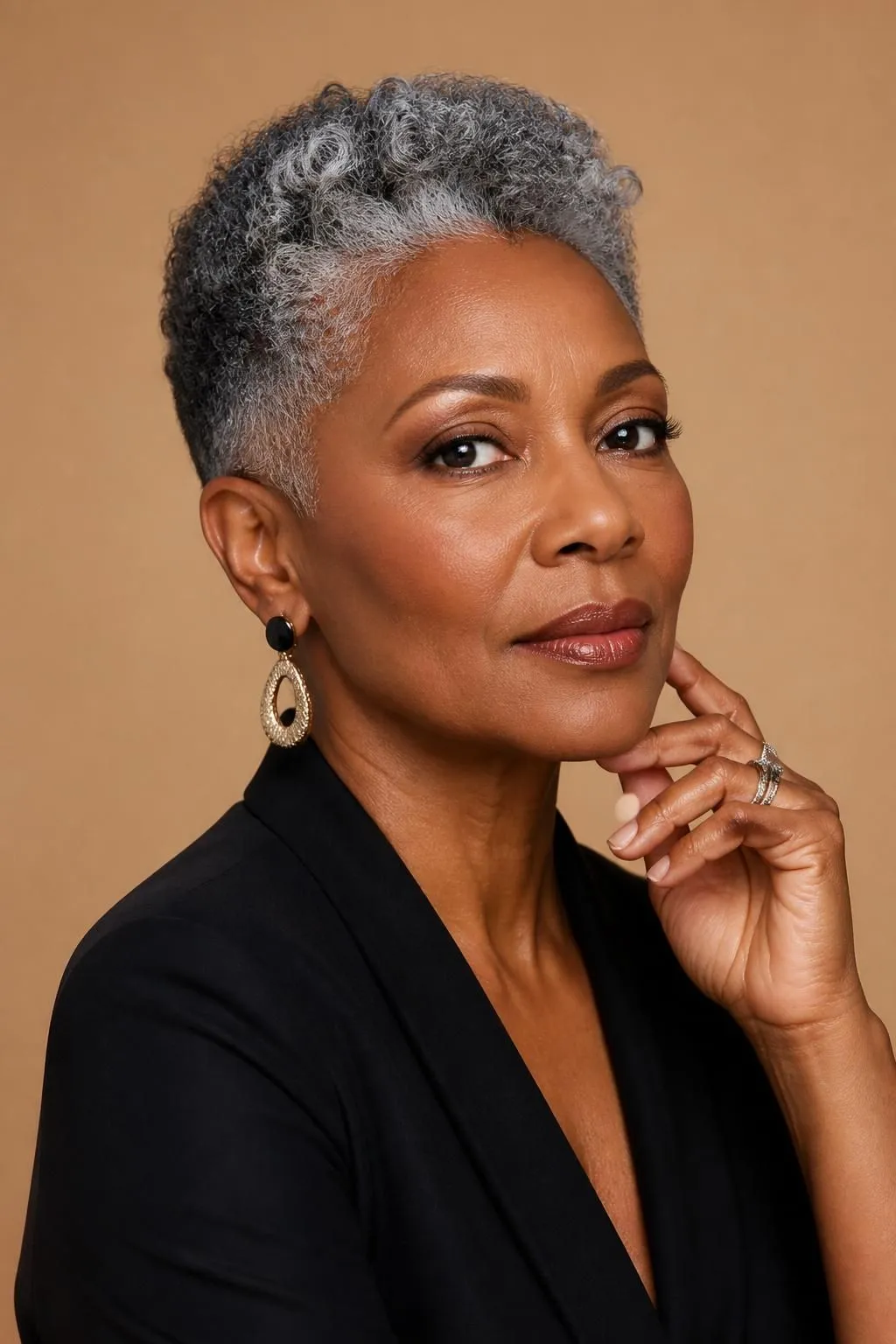 20 Chic Pixie Hairstyles for Older Black Women 9 20 Chic Pixie Hairstyles for Older Black Women