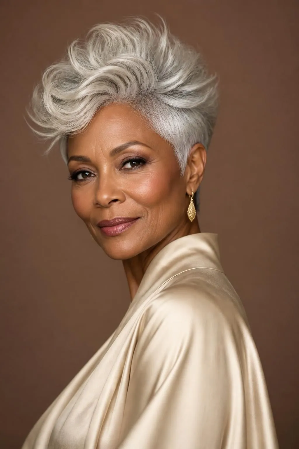 20 Chic Pixie Hairstyles for Older Black Women 12 20 Chic Pixie Hairstyles for Older Black Women