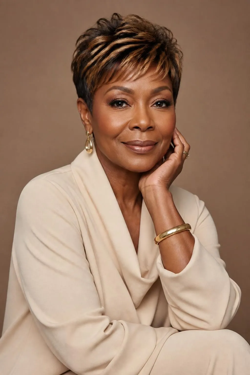 20 Chic Pixie Hairstyles for Older Black Women 14 20 Chic Pixie Hairstyles for Older Black Women