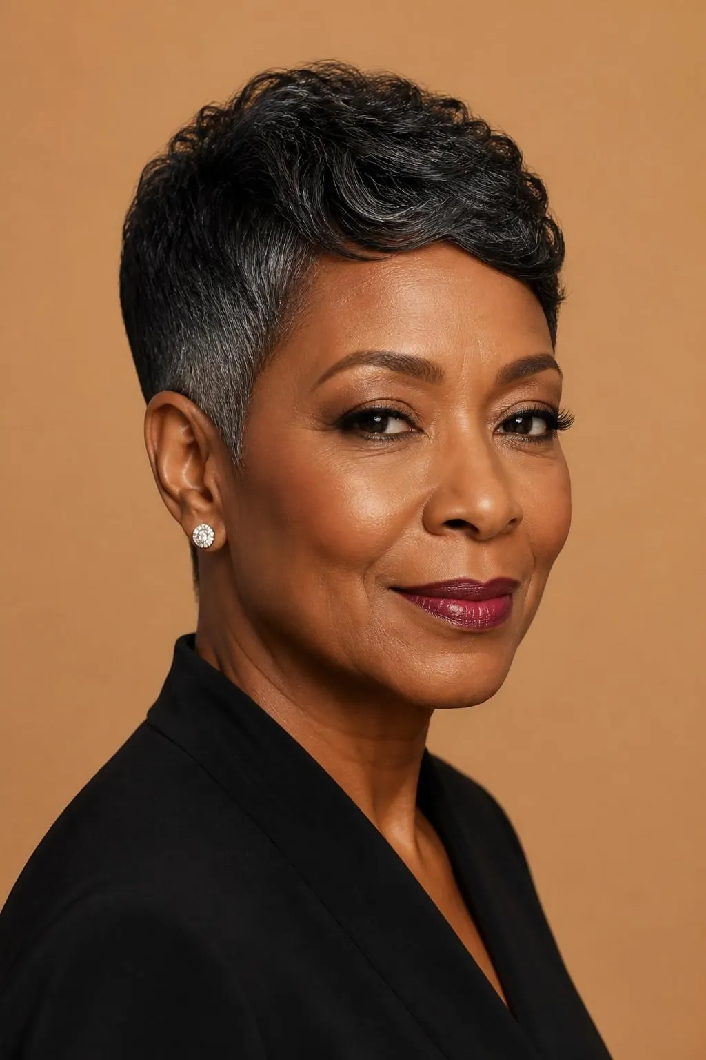20 Chic Pixie Hairstyles for Older Black Women 15 20 Chic Pixie Hairstyles for Older Black Women