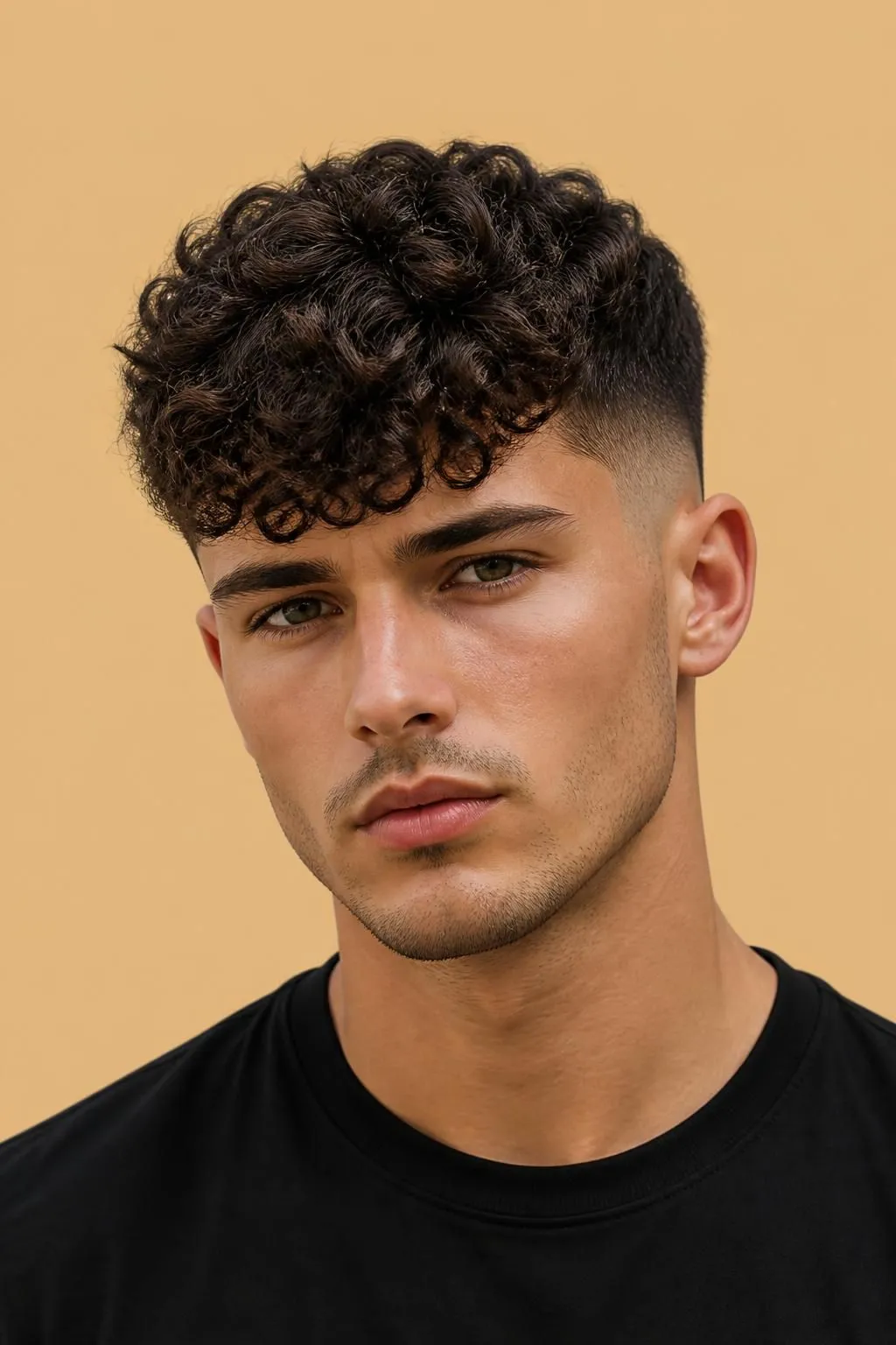 21 Curly Hairstyles for Men With Fade