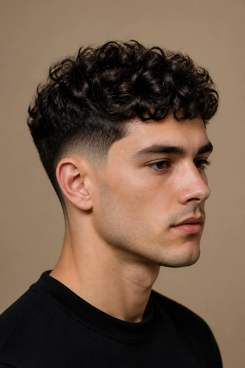 21 Curly Hairstyles for Men With Fade