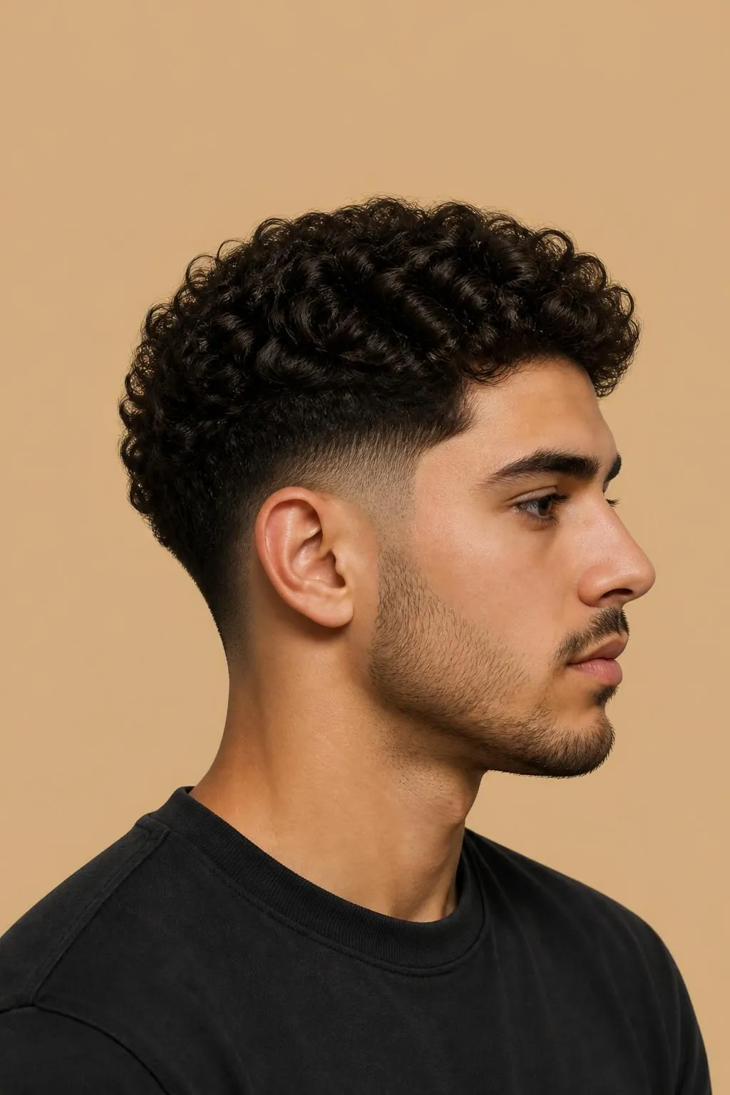 21 Curly Hairstyles for Men With Fade