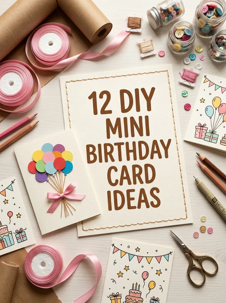 12 DIY Mini Birthday Card Ideas That Are Easy and Adorable