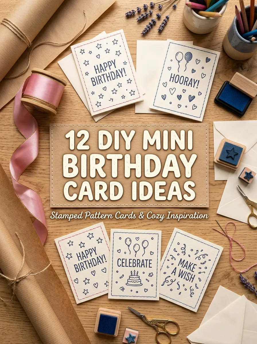 12 DIY Mini Birthday Card Ideas That Are Easy and Adorable