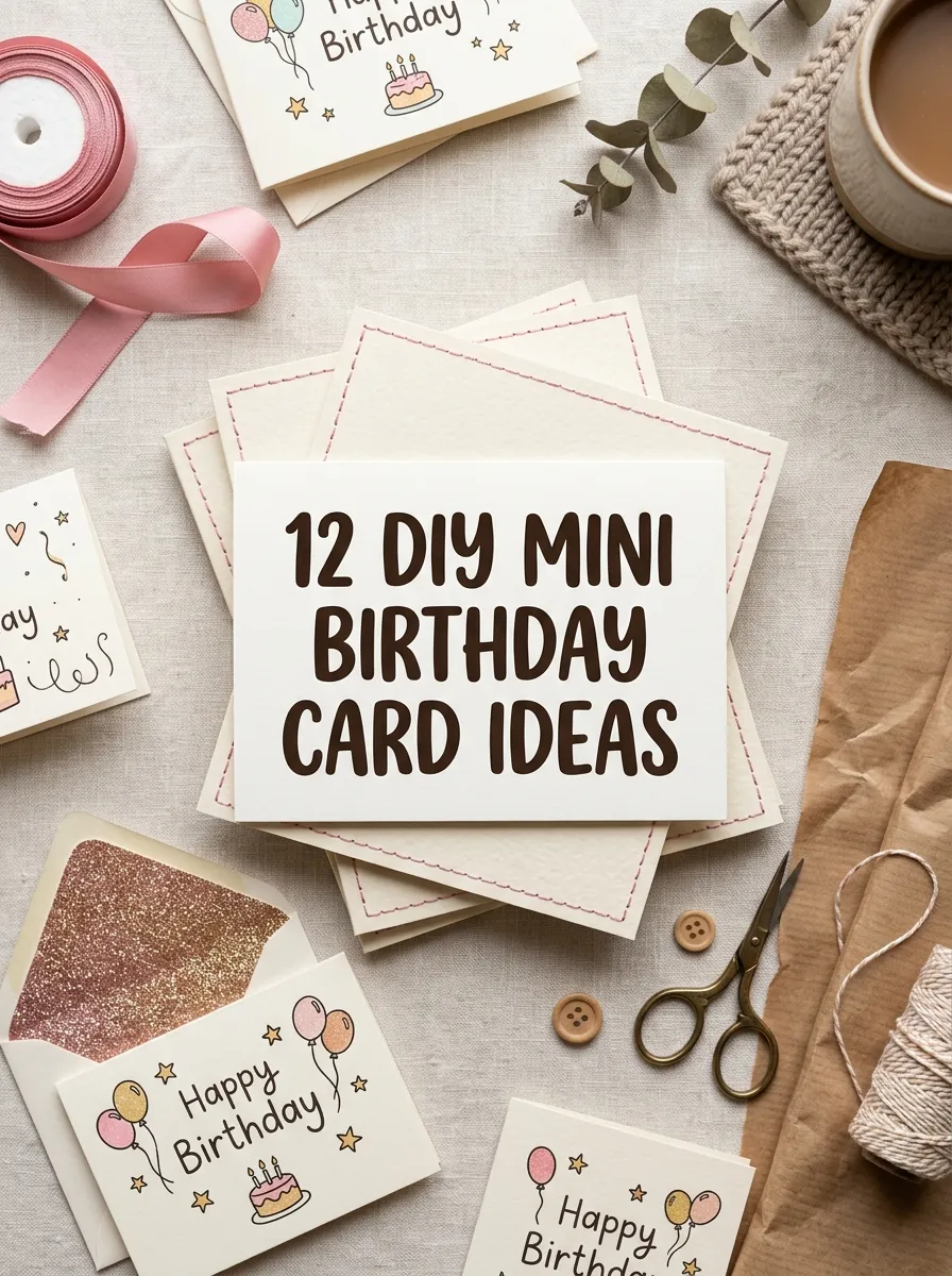 12 DIY Mini Birthday Card Ideas That Are Easy and Adorable