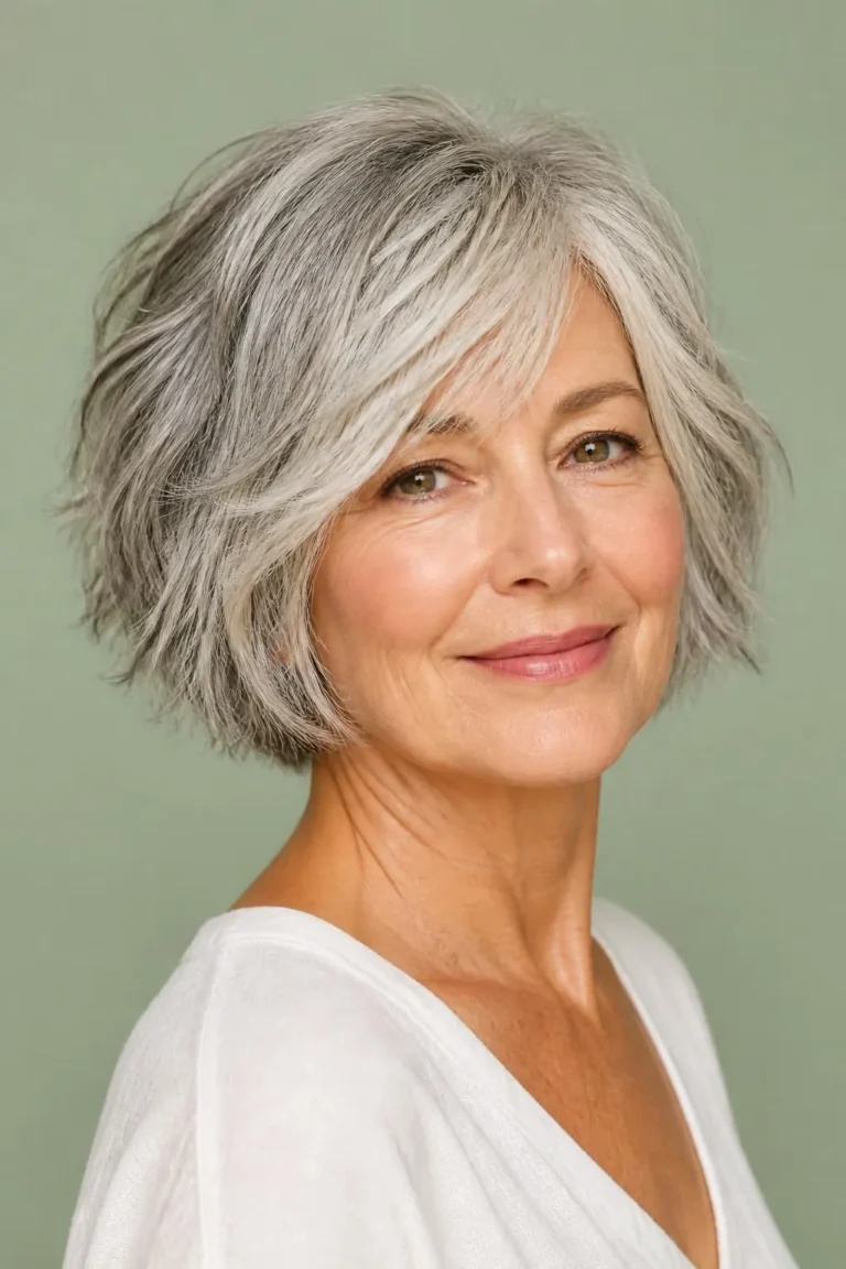 17 Easy Choppy Bob Hairstyles for Women Over 60