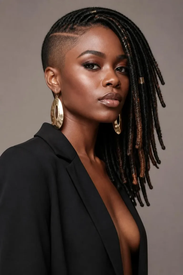 14 Faux Locs with Shaved Side Looks Every Black Woman Should See