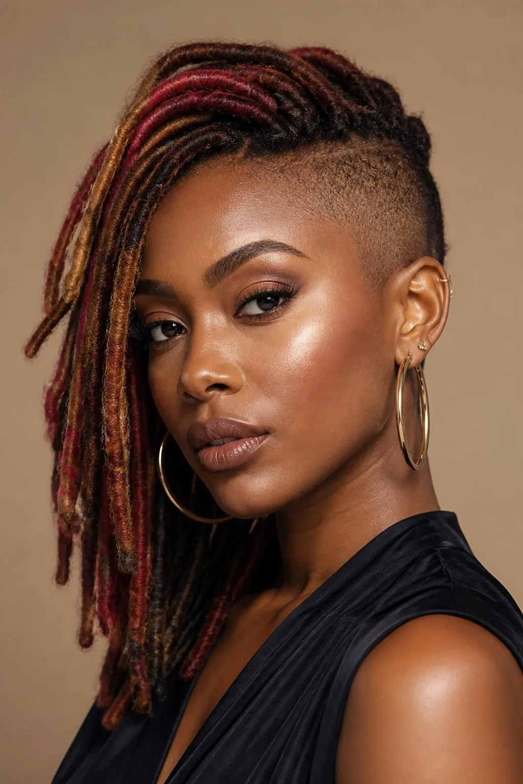 14 Faux Locs with Shaved Side Looks Every Black Woman Should See 6 14 Faux Locs with Shaved Side Looks Every Black Woman Should See