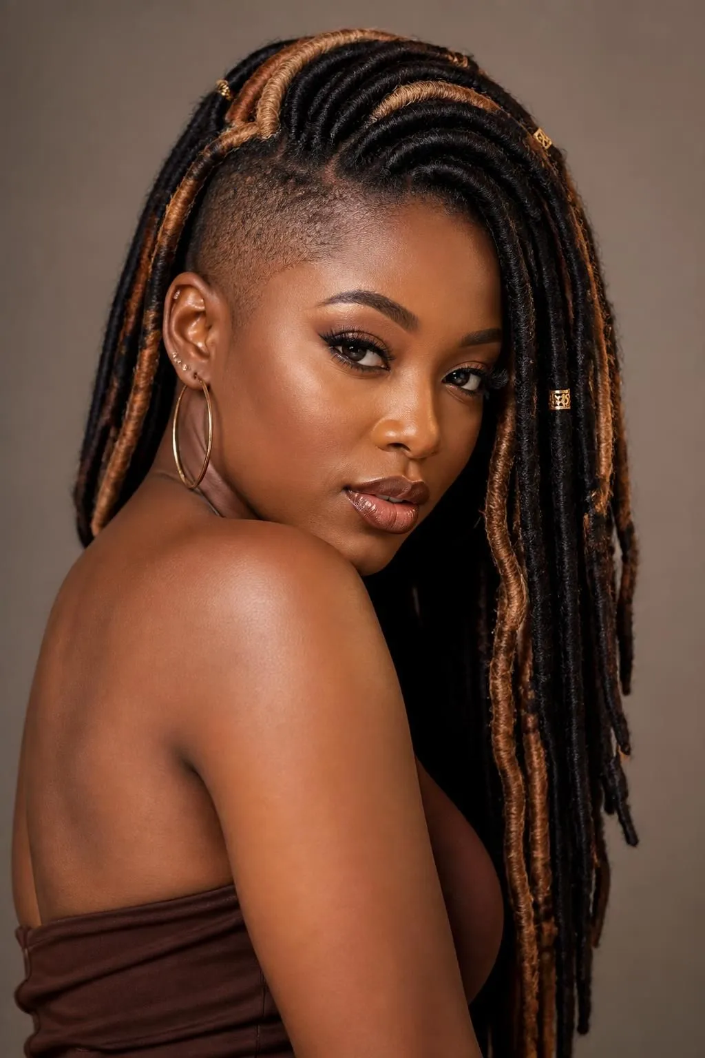 14 Faux Locs with Shaved Side Looks Every Black Woman Should See 14 14 Faux Locs with Shaved Side Looks Every Black Woman Should See
