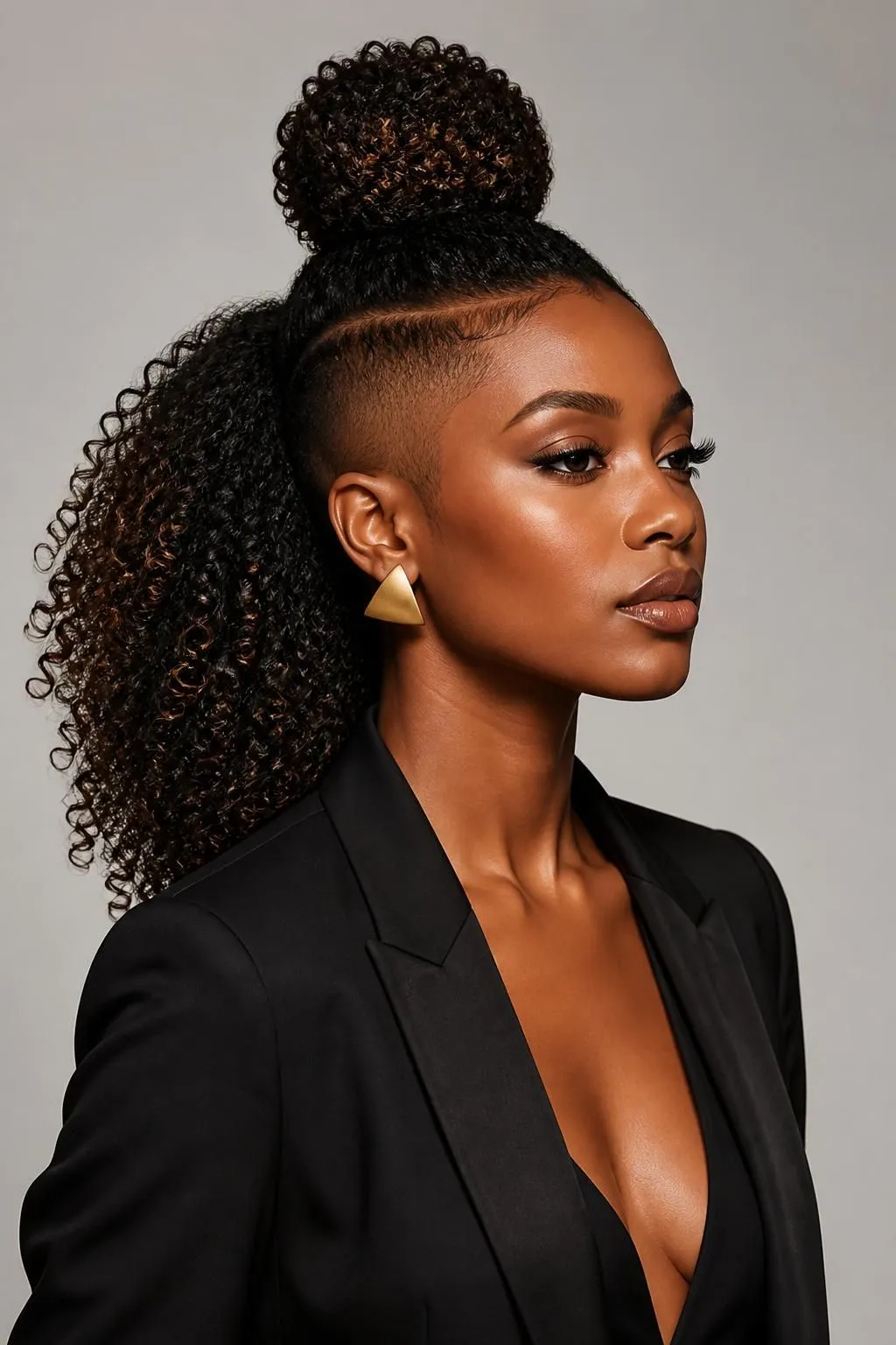 18 One Side Shaved Hairstyles for Black Women That Bring Instant Edge