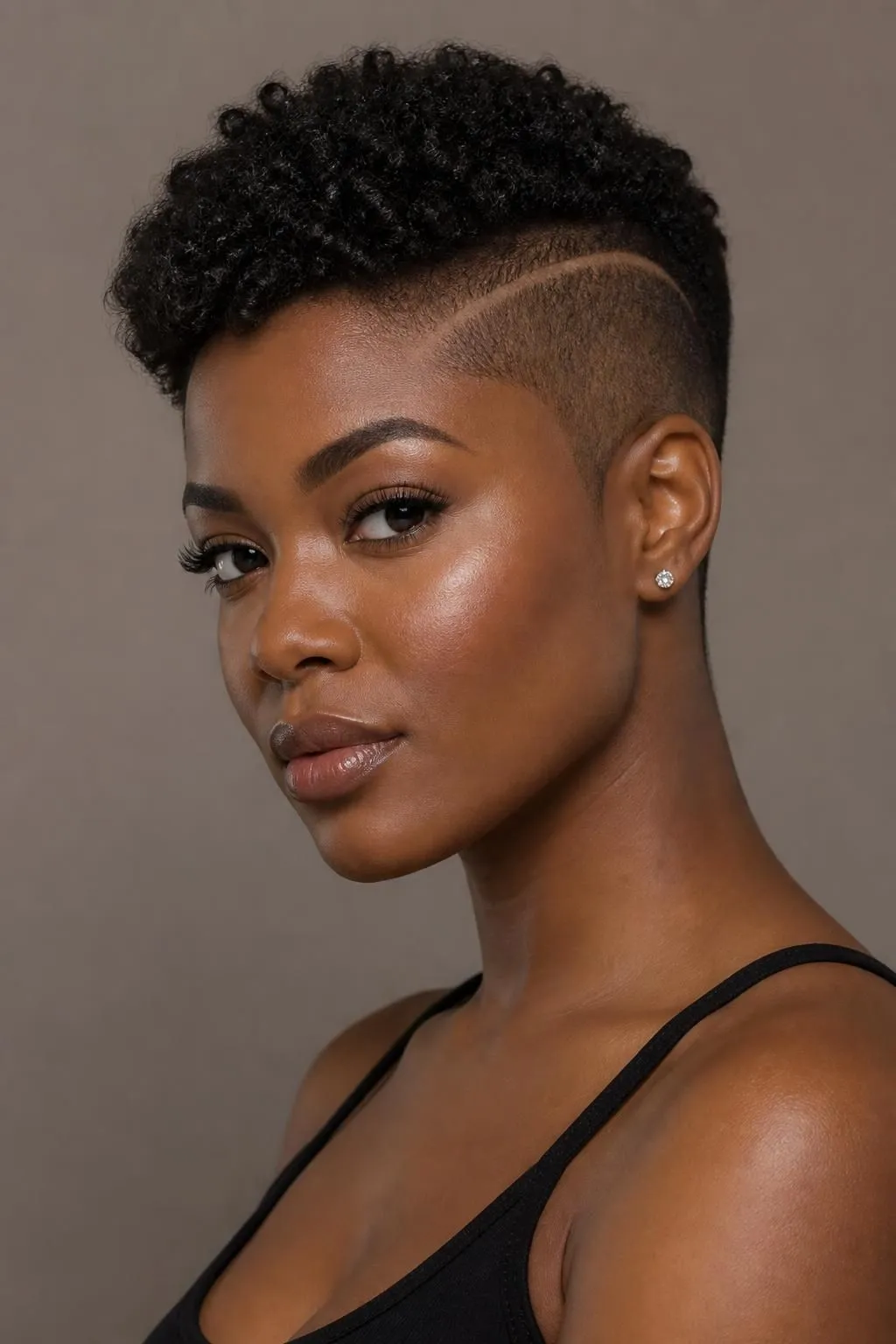20 One Side Shaved Natural Hairstyles for Black Women Who Love Bold Looks 2 20 One Side Shaved Natural Hairstyles for Black Women Who Love Bold Looks