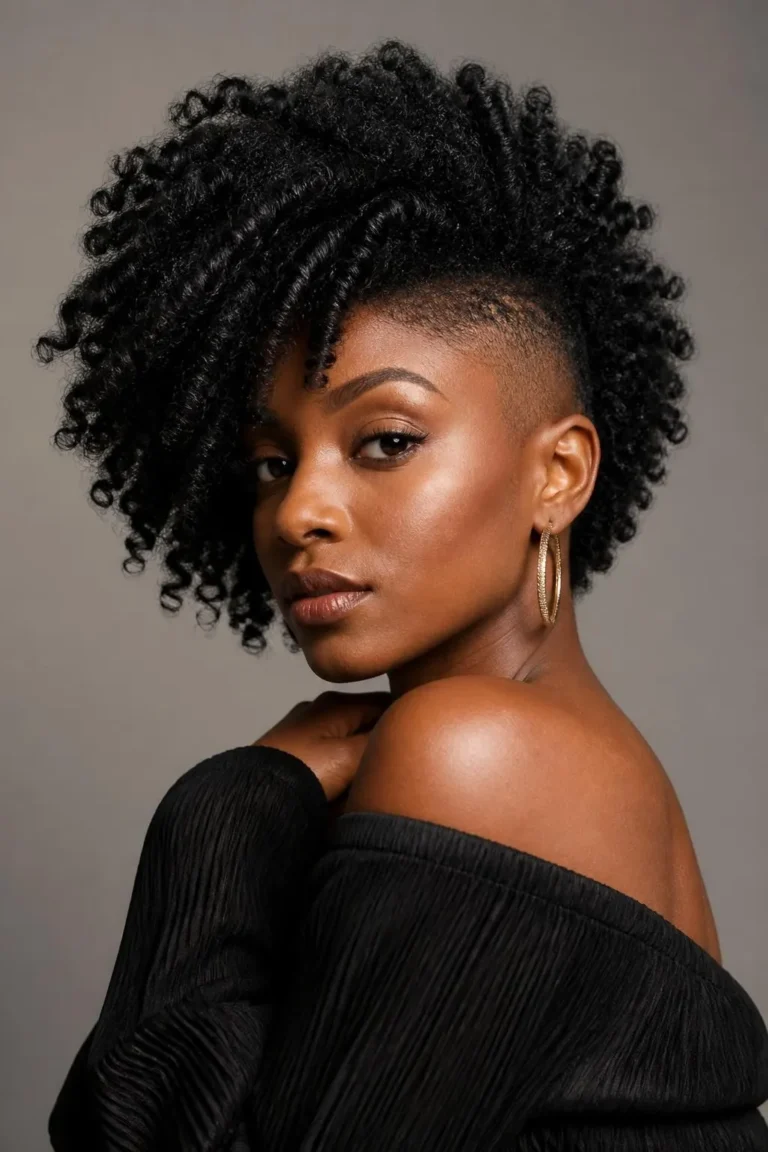 20 One Side Shaved Natural Hairstyles for Black Women Who Love Bold Looks