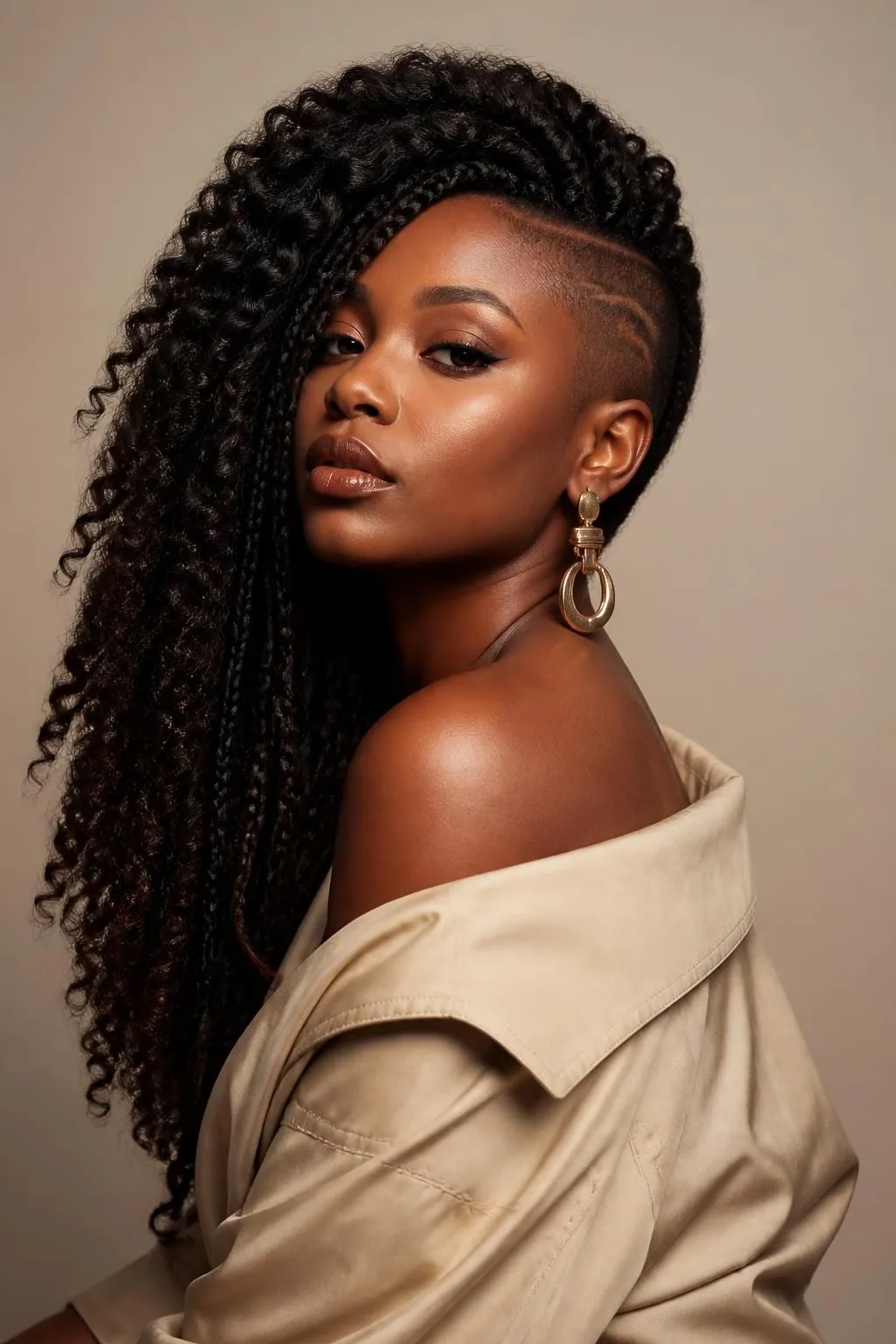 20 One Side Shaved Natural Hairstyles for Black Women Who Love Bold Looks 5 20 One Side Shaved Natural Hairstyles for Black Women Who Love Bold Looks