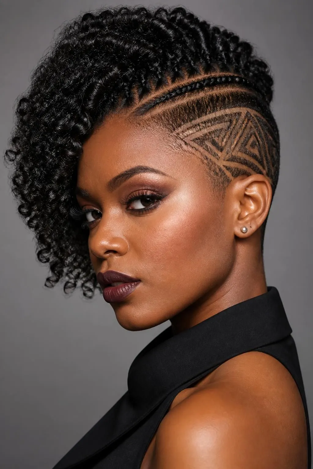 20 One Side Shaved Natural Hairstyles for Black Women Who Love Bold Looks 6 20 One Side Shaved Natural Hairstyles for Black Women Who Love Bold Looks