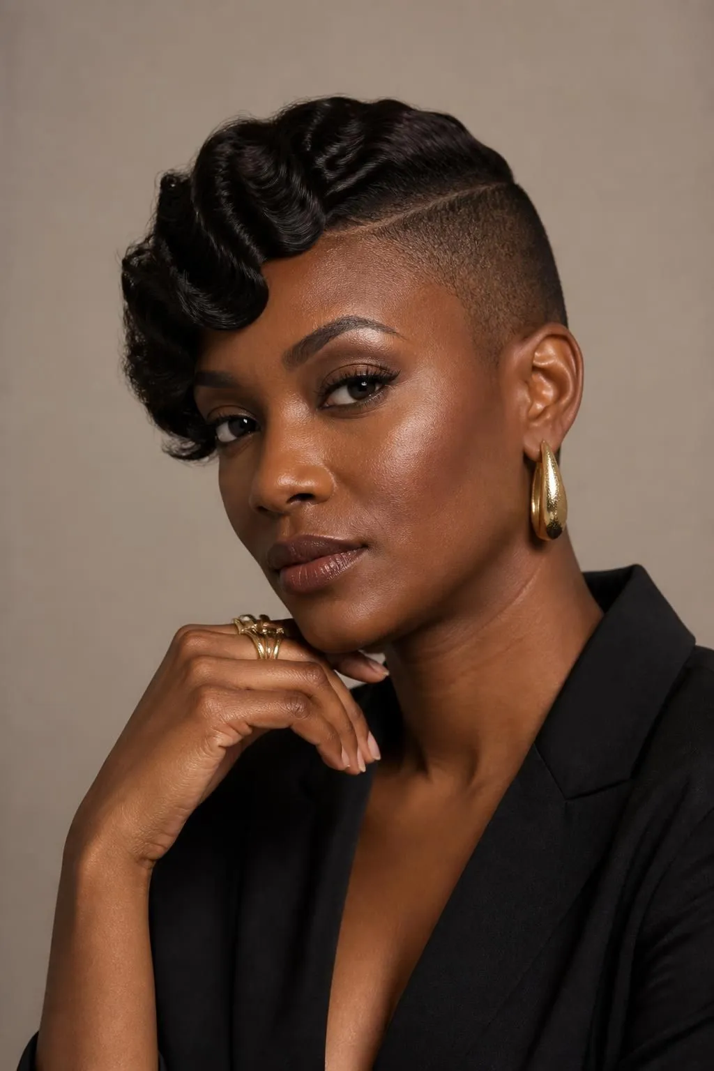 20 One Side Shaved Natural Hairstyles for Black Women Who Love Bold Looks 9 20 One Side Shaved Natural Hairstyles for Black Women Who Love Bold Looks