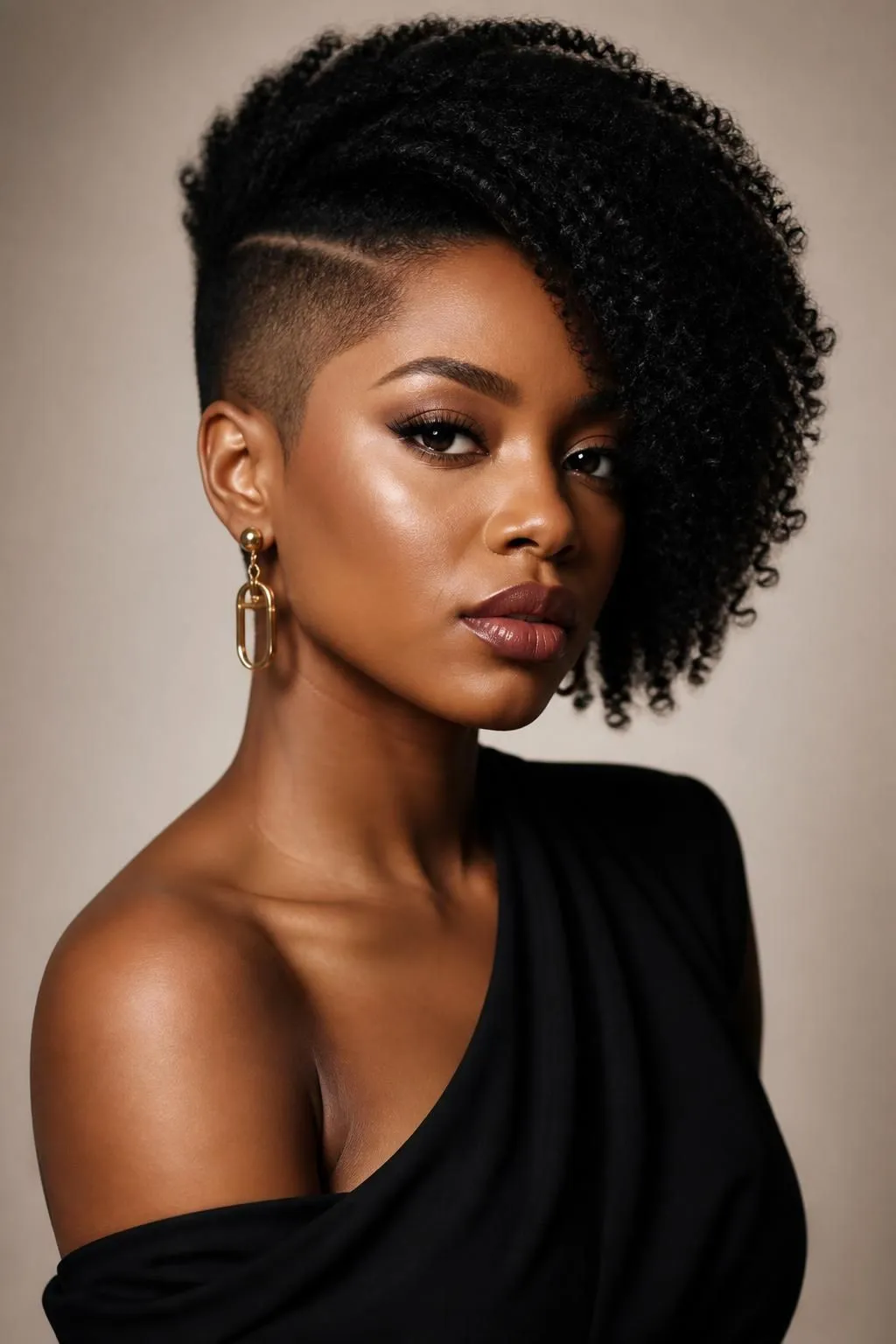 20 One Side Shaved Natural Hairstyles for Black Women Who Love Bold Looks 10 20 One Side Shaved Natural Hairstyles for Black Women Who Love Bold Looks