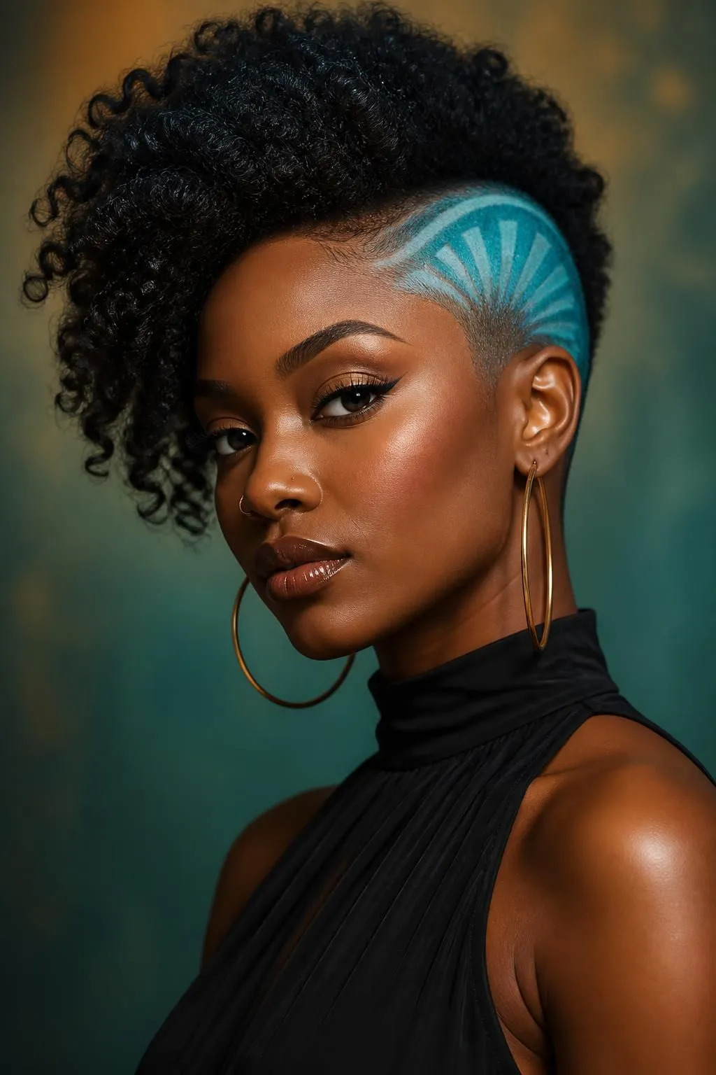 20 One Side Shaved Natural Hairstyles for Black Women Who Love Bold Looks 11 20 One Side Shaved Natural Hairstyles for Black Women Who Love Bold Looks