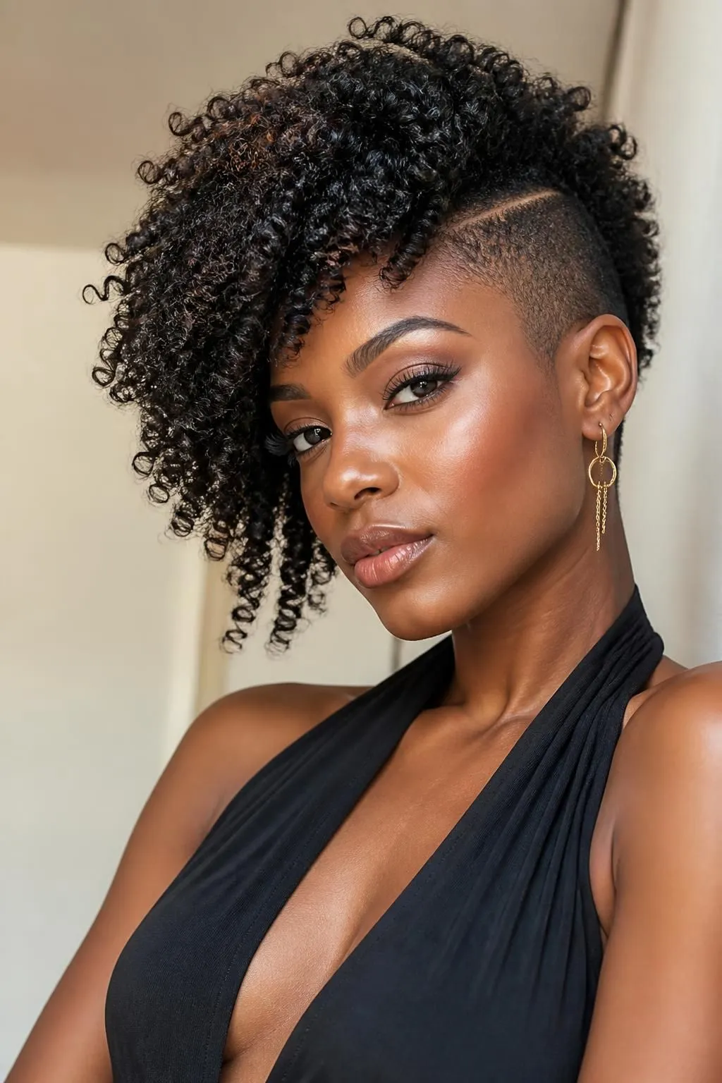 20 One Side Shaved Natural Hairstyles for Black Women Who Love Bold Looks 13 20 One Side Shaved Natural Hairstyles for Black Women Who Love Bold Looks