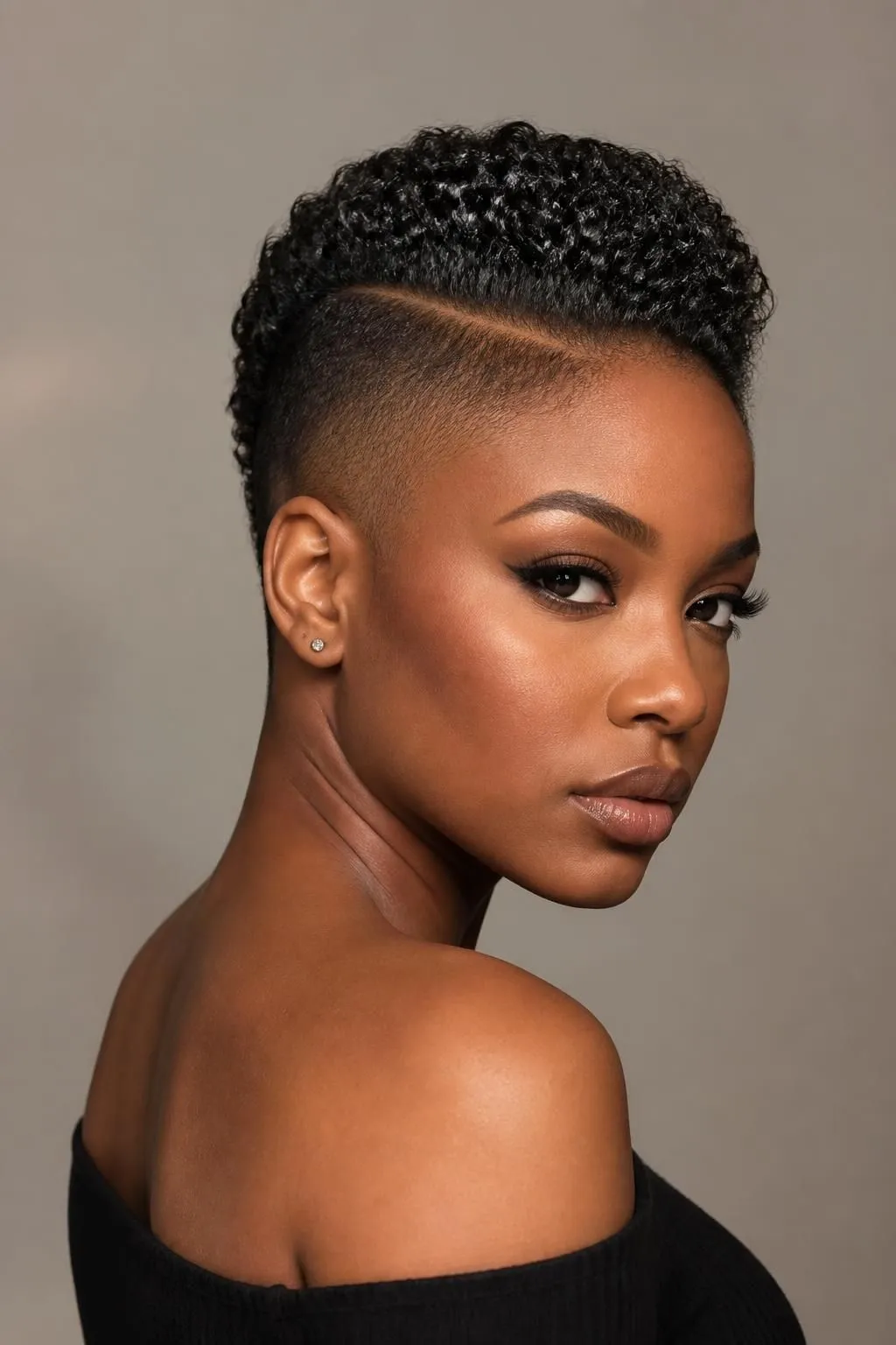 20 One Side Shaved Natural Hairstyles for Black Women Who Love Bold Looks 16 20 One Side Shaved Natural Hairstyles for Black Women Who Love Bold Looks