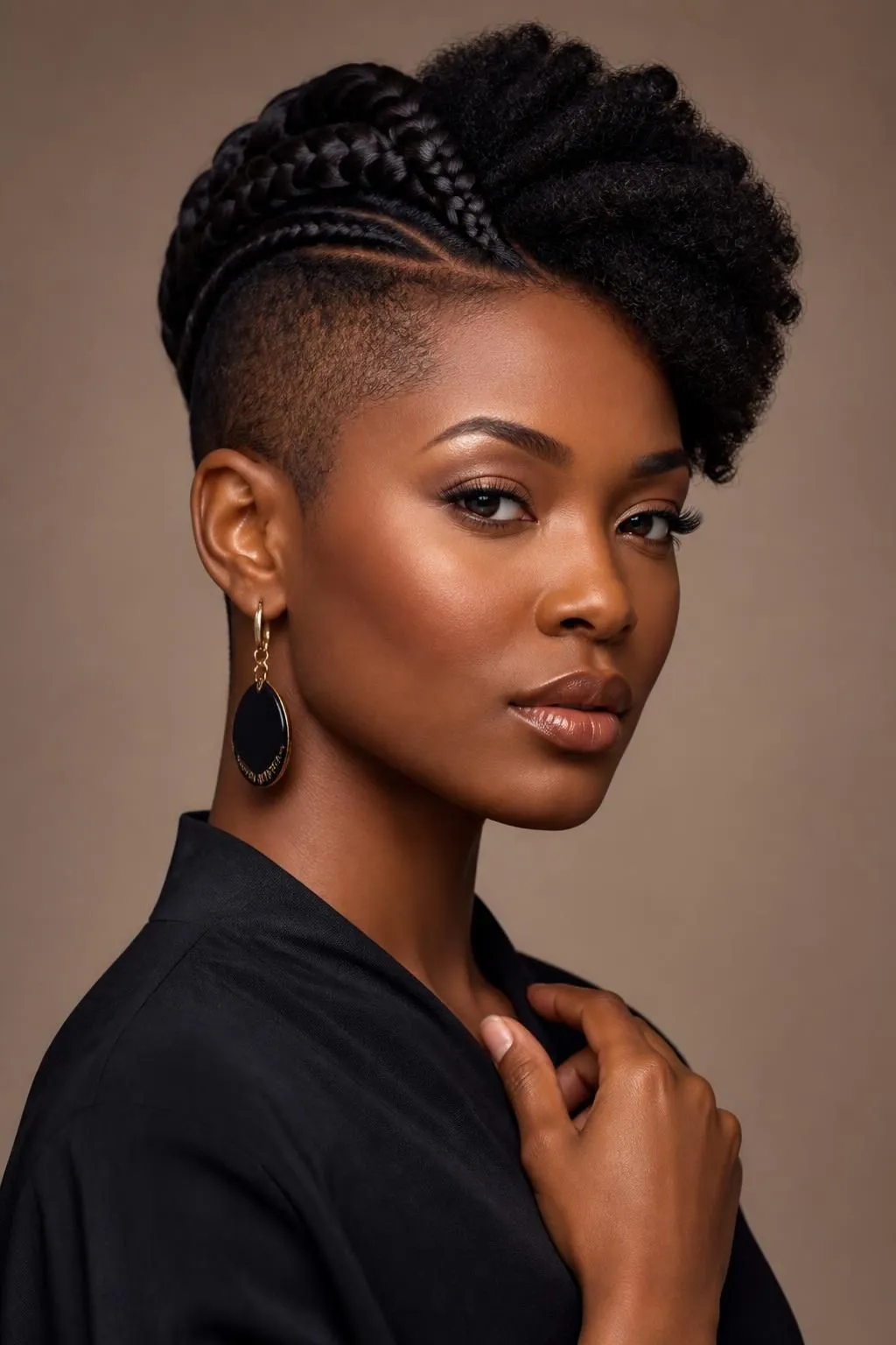 20 One Side Shaved Natural Hairstyles for Black Women Who Love Bold Looks 17 20 One Side Shaved Natural Hairstyles for Black Women Who Love Bold Looks