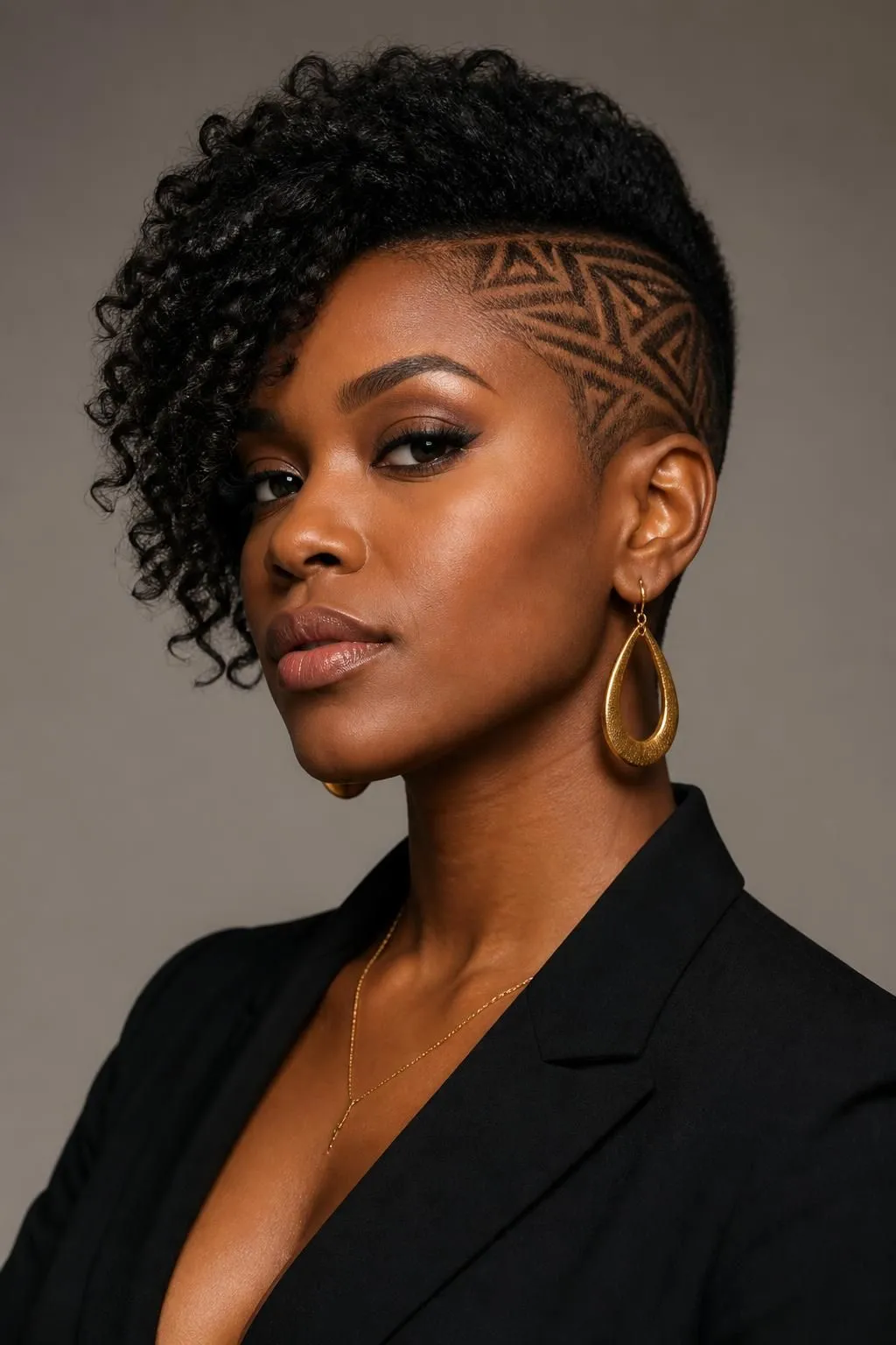 20 One Side Shaved Natural Hairstyles for Black Women Who Love Bold Looks 18 20 One Side Shaved Natural Hairstyles for Black Women Who Love Bold Looks