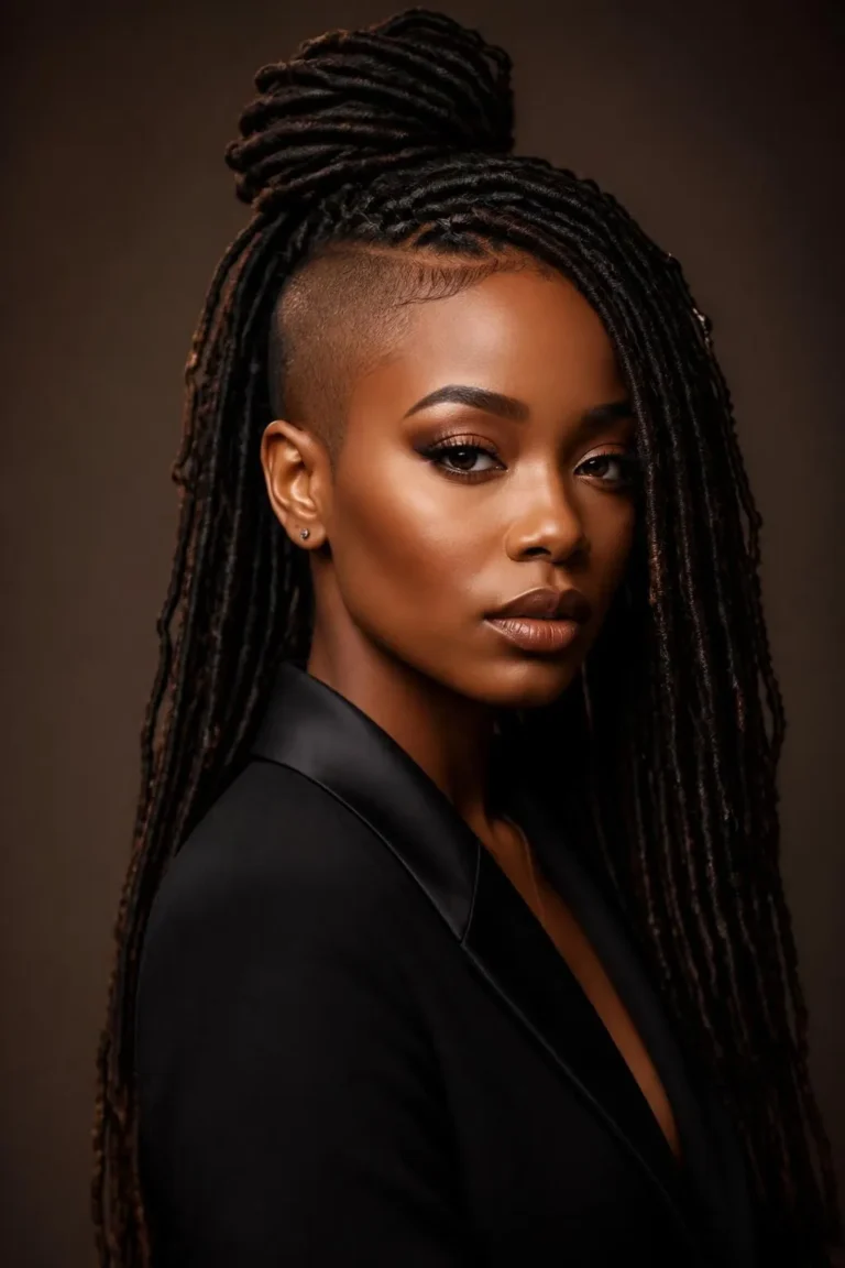18 Shaved Side Locs Hairstyles for Black Women Obsessed with Edge