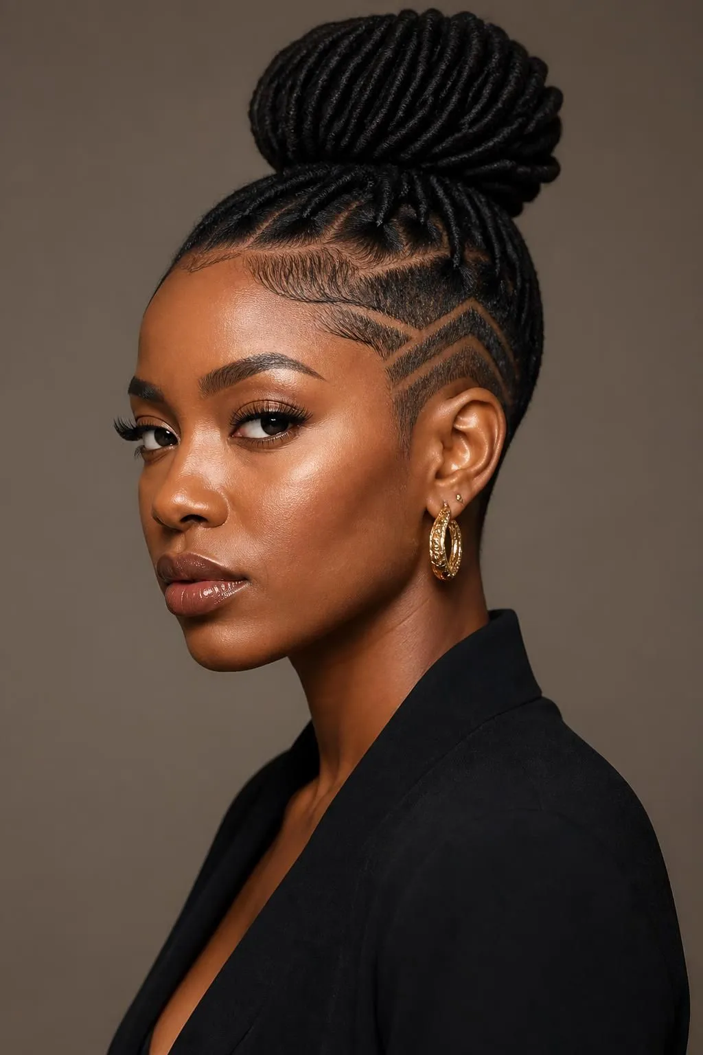 18 Shaved Side Locs Hairstyles for Black Women Obsessed with Edge 8 18 Shaved Side Locs Hairstyles for Black Women Obsessed with Edge