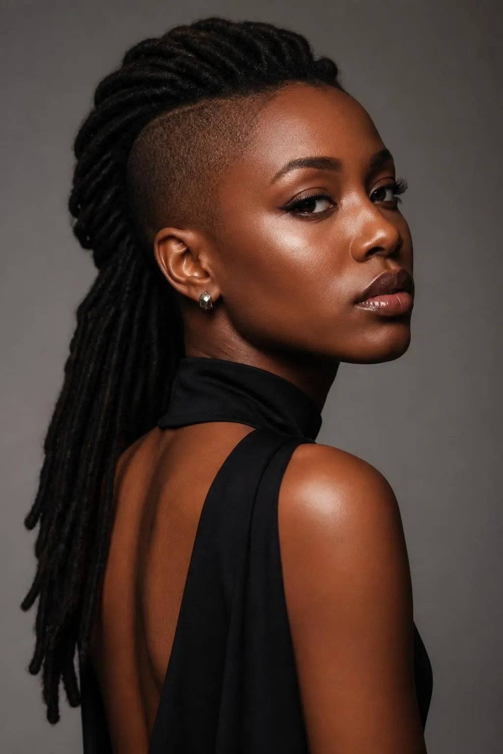 18 Shaved Side Locs Hairstyles for Black Women Obsessed with Edge 10 18 Shaved Side Locs Hairstyles for Black Women Obsessed with Edge